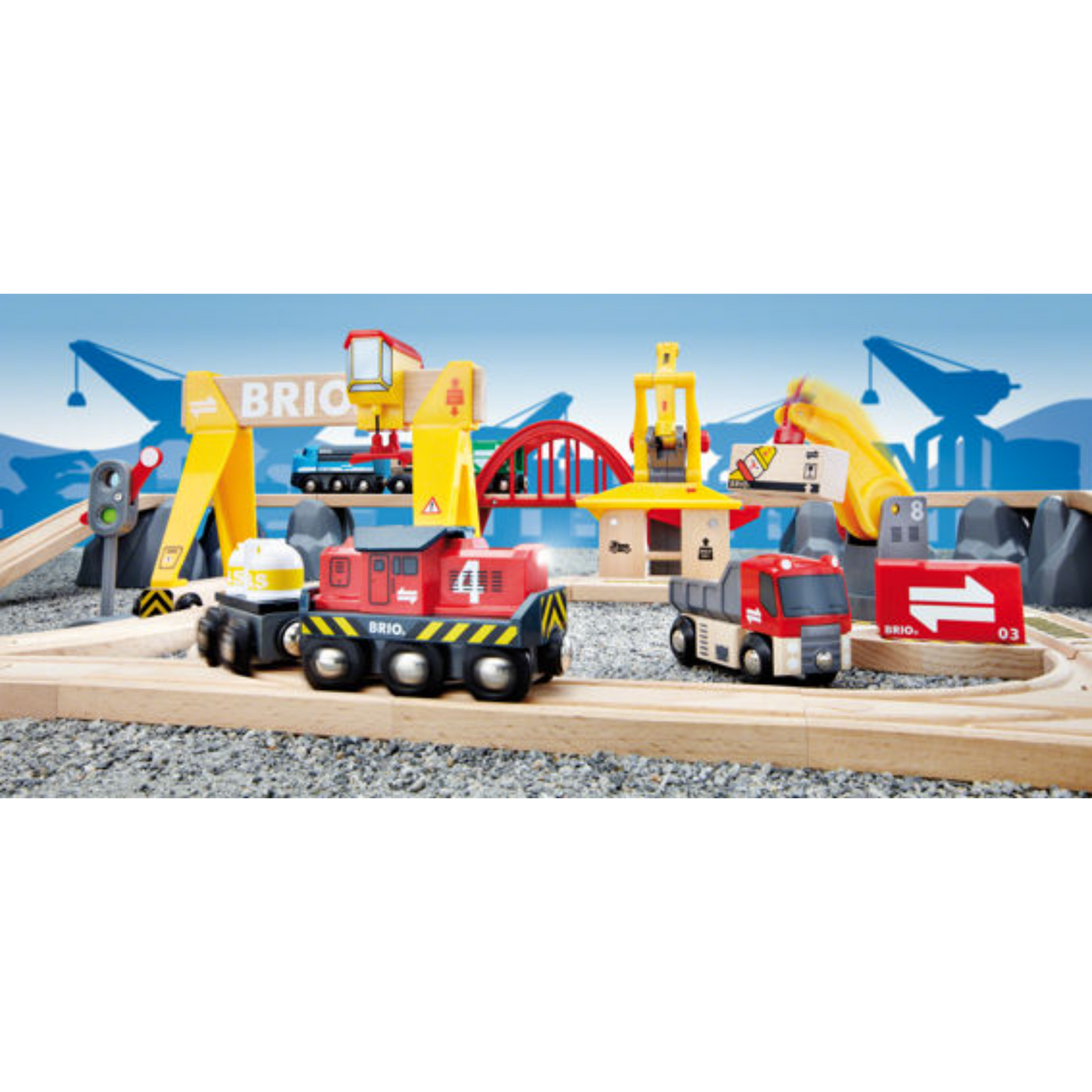 BRIO Set - Cargo Railway Deluxe Set, 54 pieces