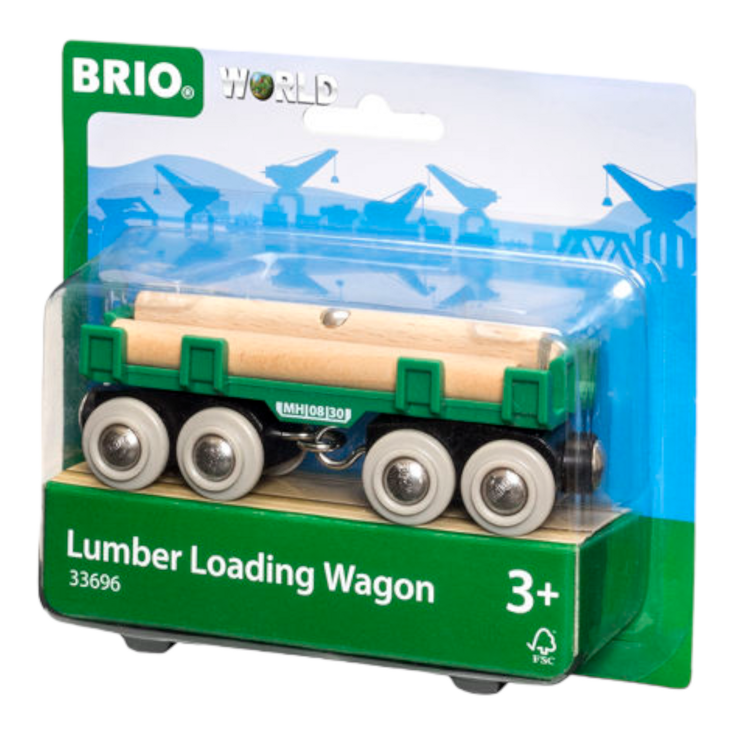 BRIO Vehicle - Lumber Loading Wagon, 4 pieces