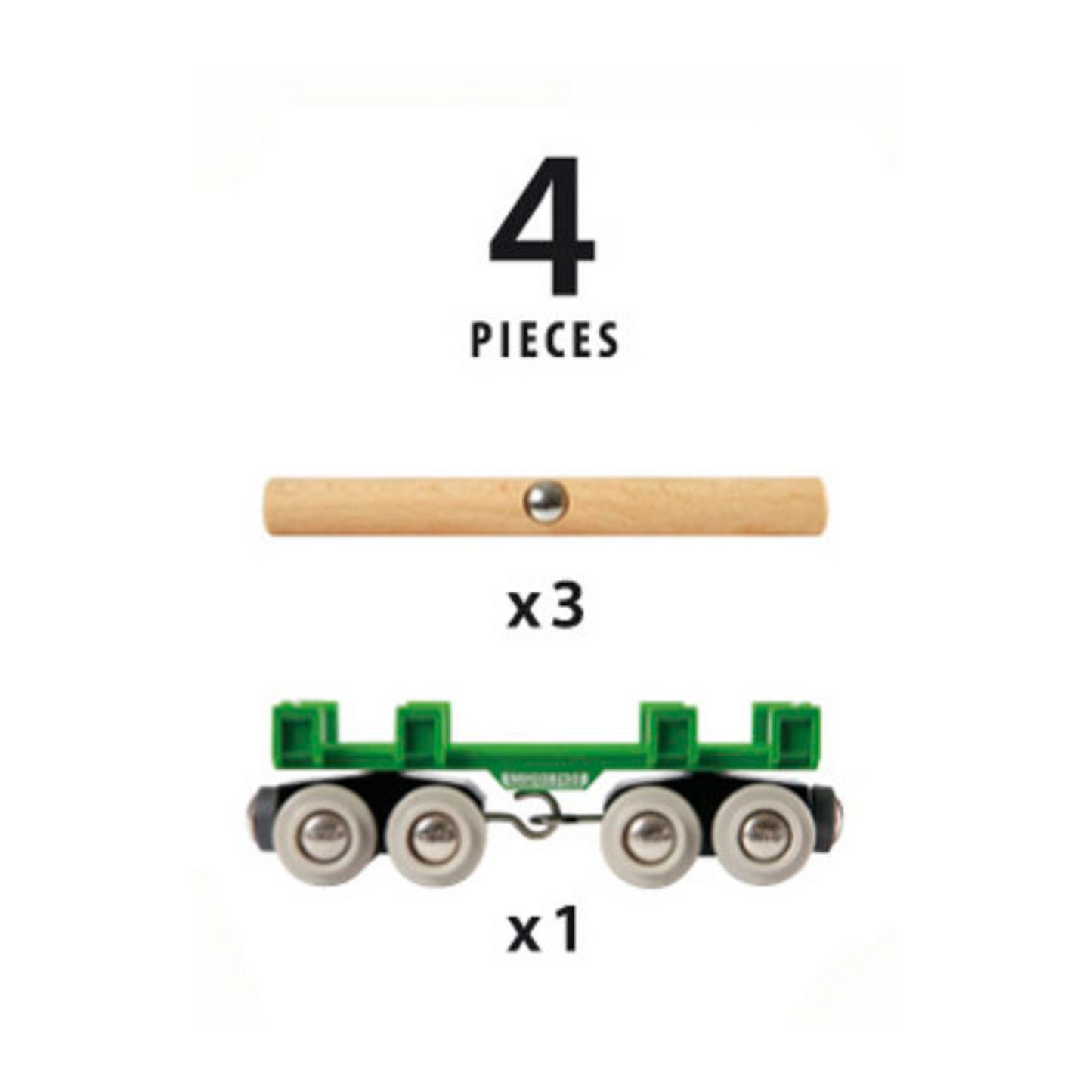 BRIO Vehicle - Lumber Loading Wagon, 4 pieces