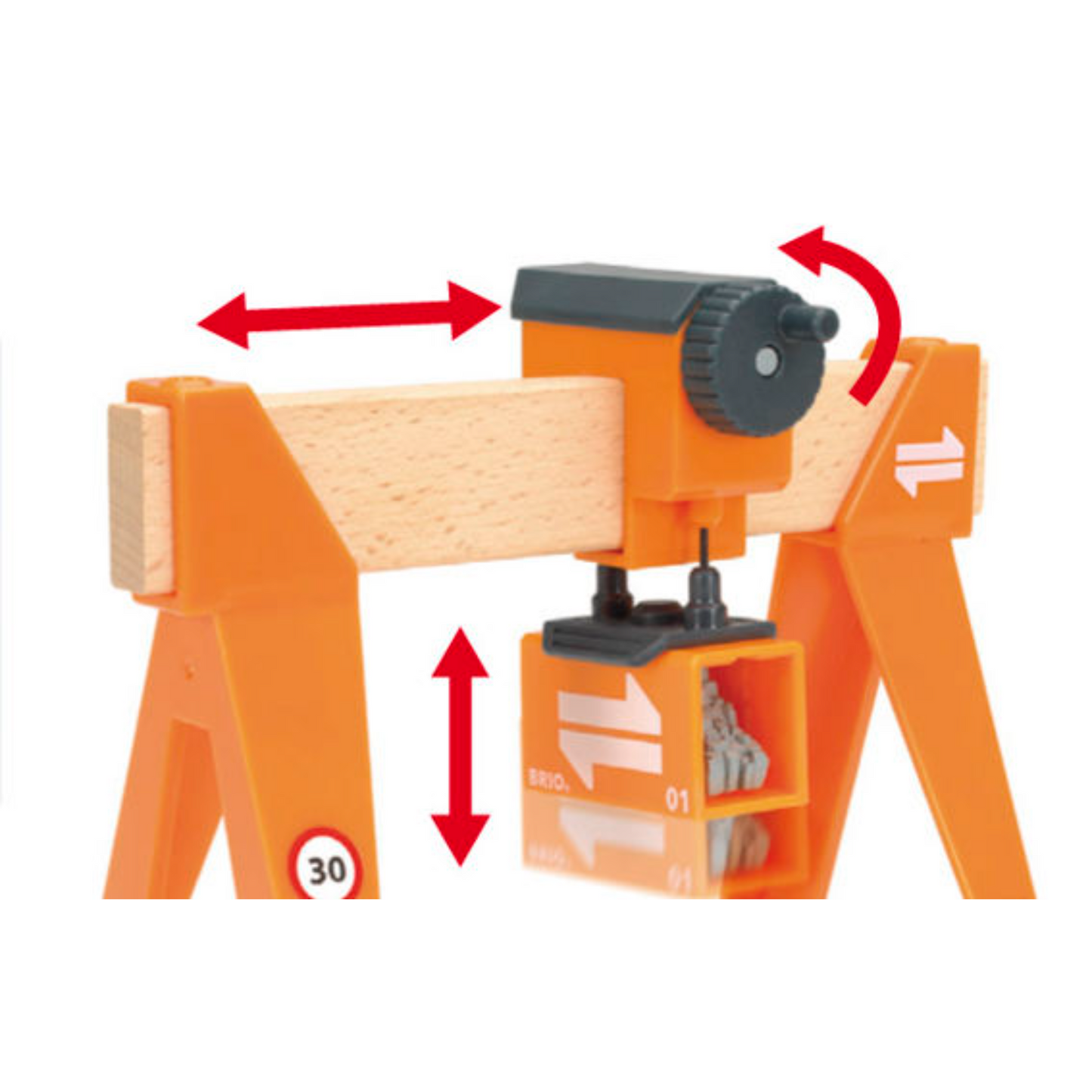 BRIO Crane - Gantry Crane, 4 pieces