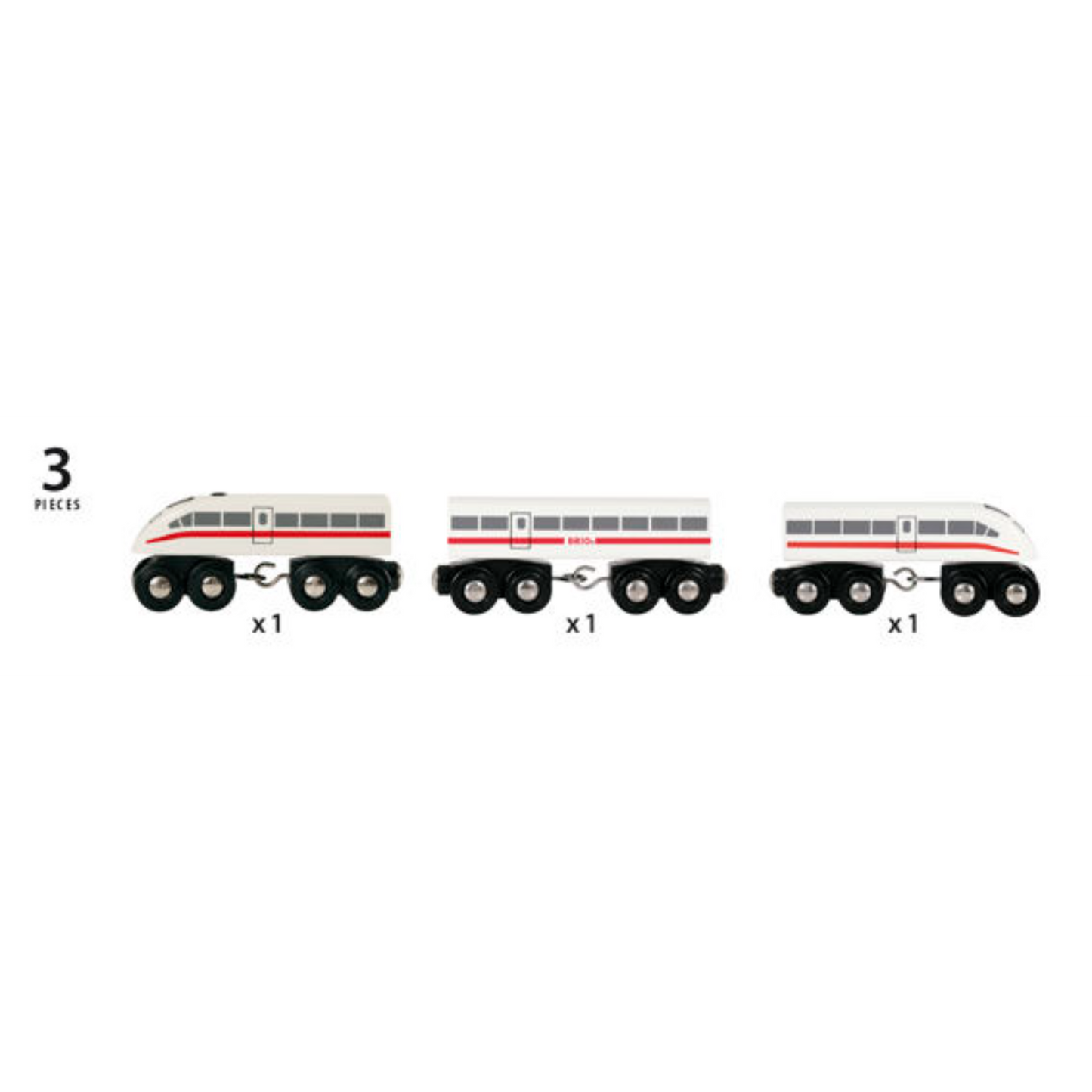 BRIO Train - High Speed Train with Sound, 3 pieces