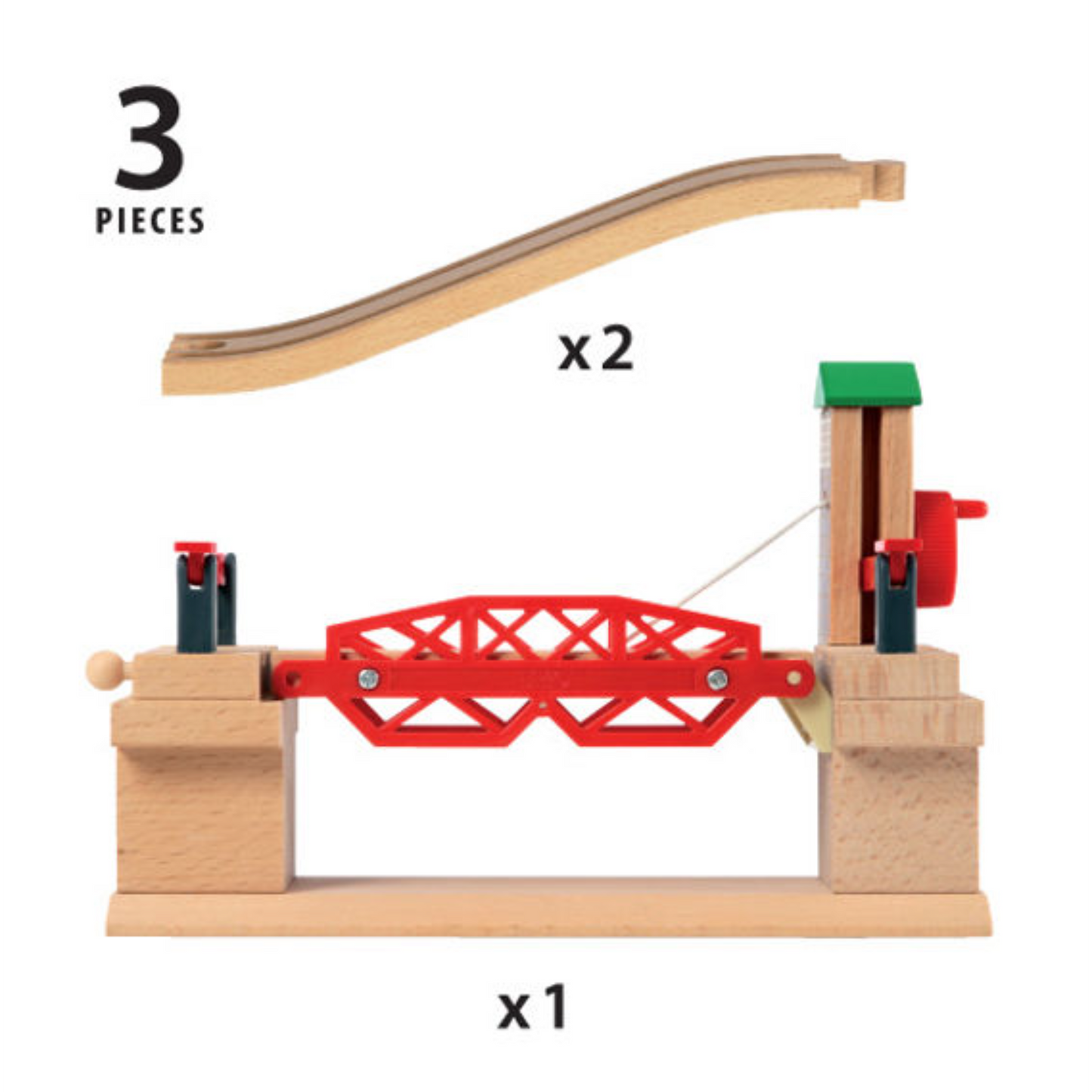 BRIO Bridge - Lifting Bridge, 3 pieces