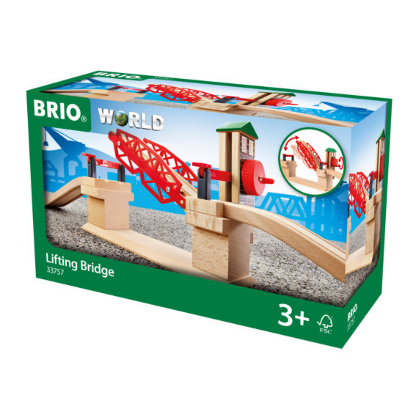 BRIO Bridge - Lifting Bridge, 3 pieces