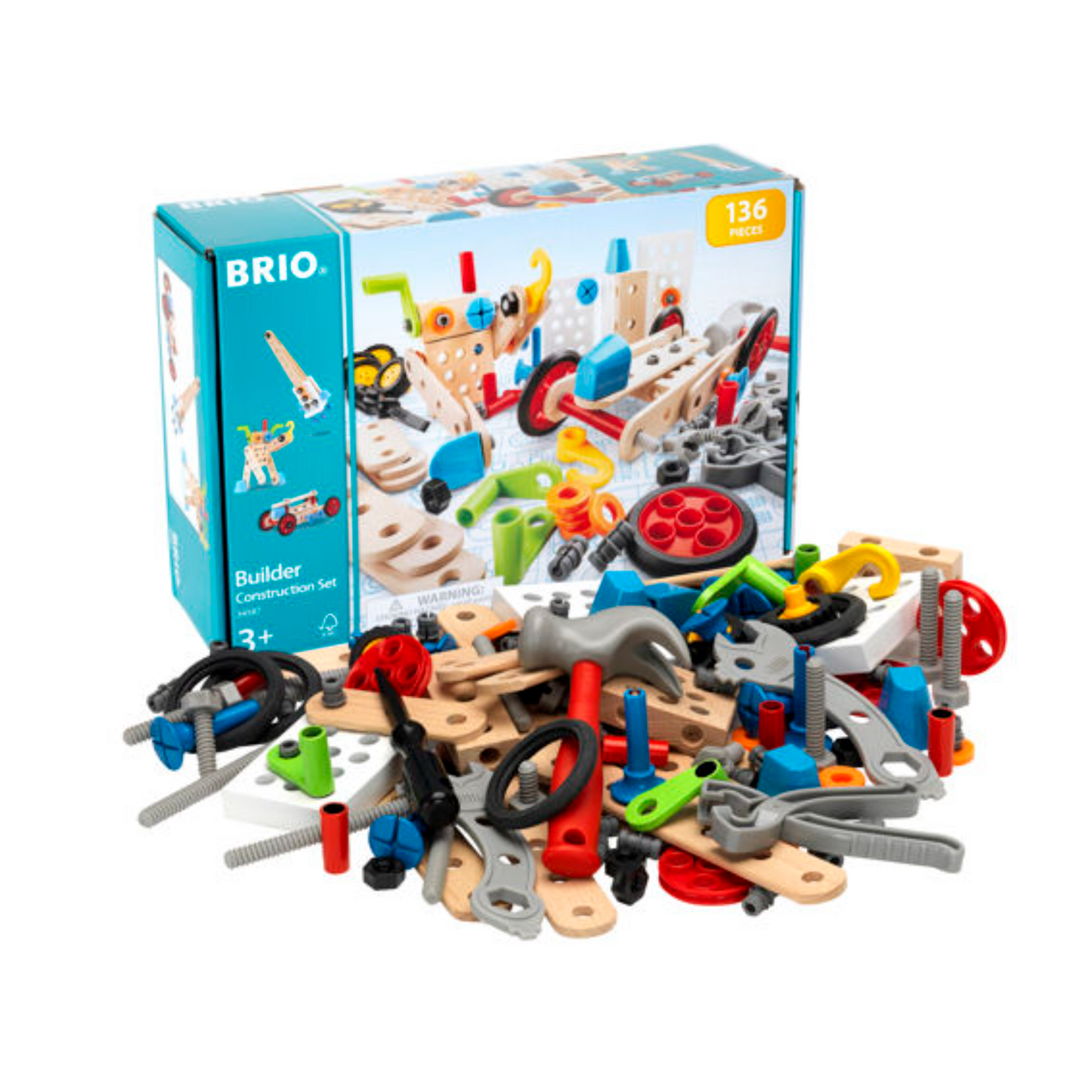 BRIO Builder - Construction Set, 136 pieces