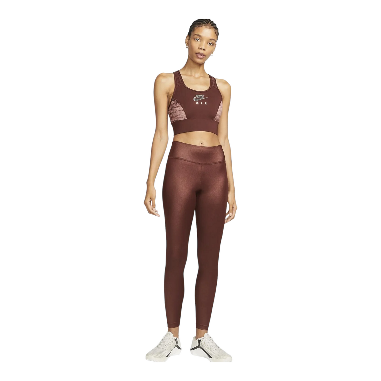 Nike Air Women's Dri-Fit Swoosh Sports Bra - Brown