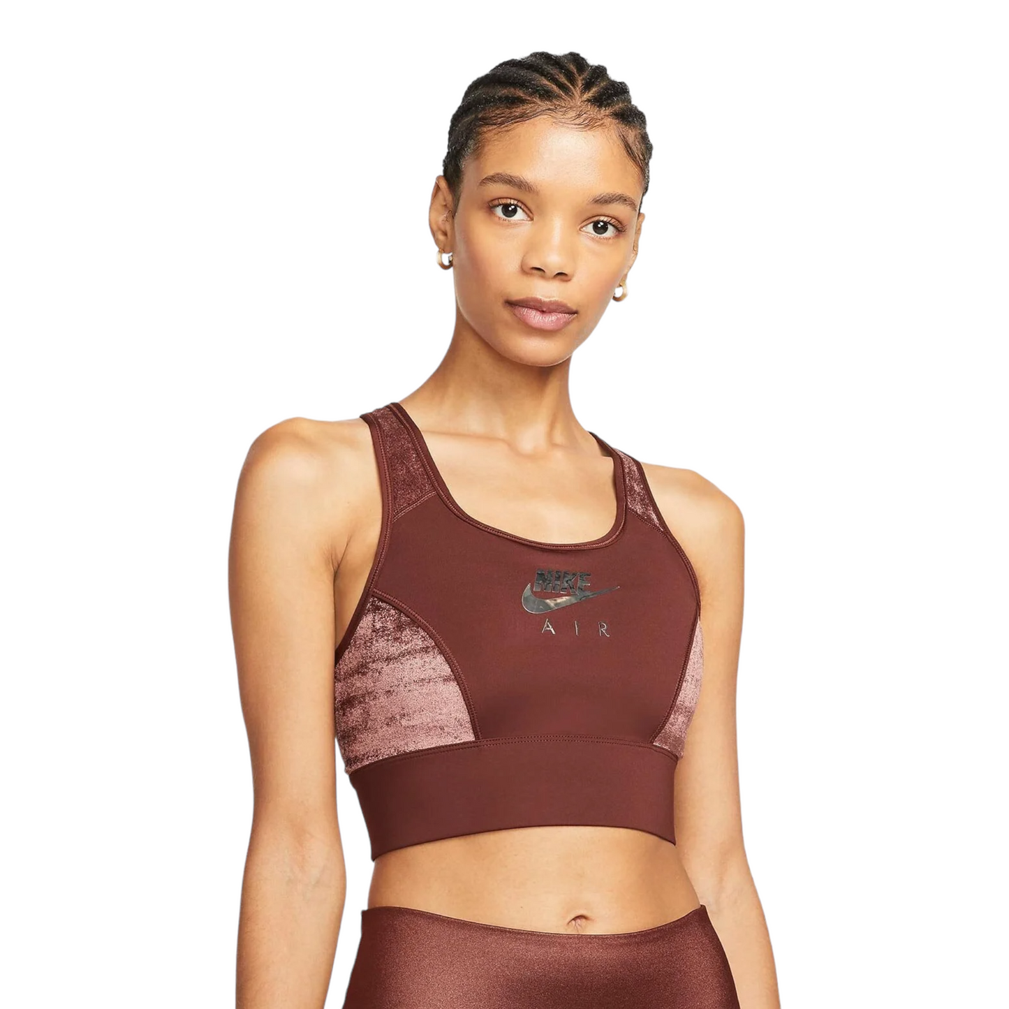 Nike Air Women's Dri-Fit Swoosh Sports Bra - Brown