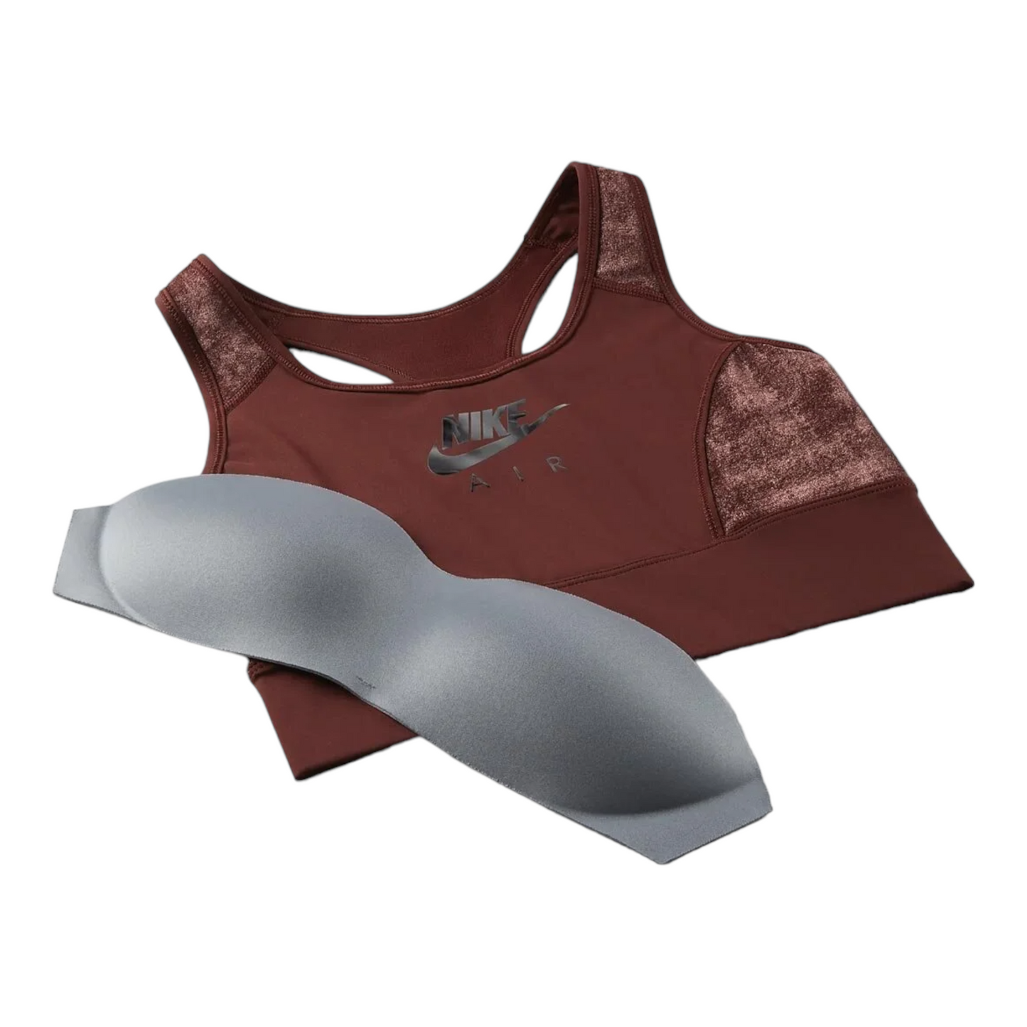 Nike Air Women's Dri-Fit Swoosh Sports Bra - Brown