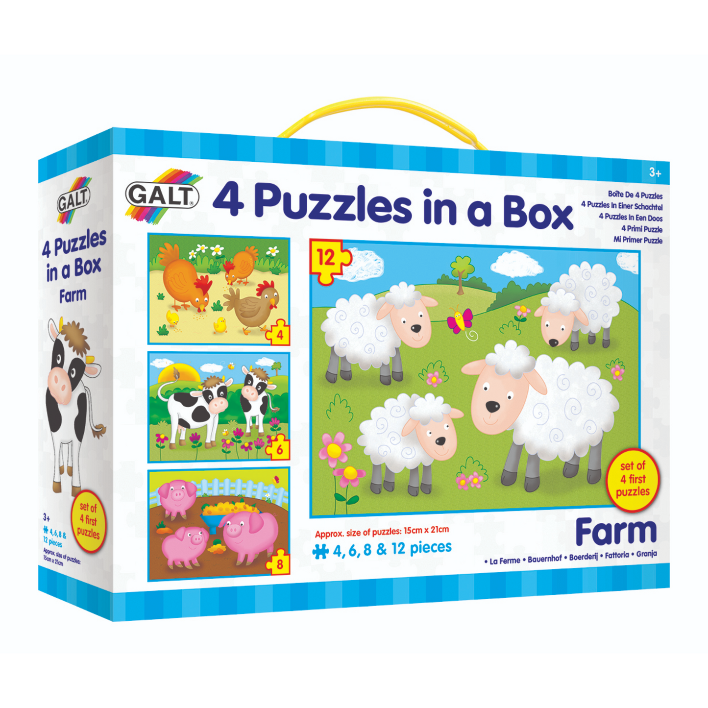 Galt - Four Puzzles In A Box - Farm