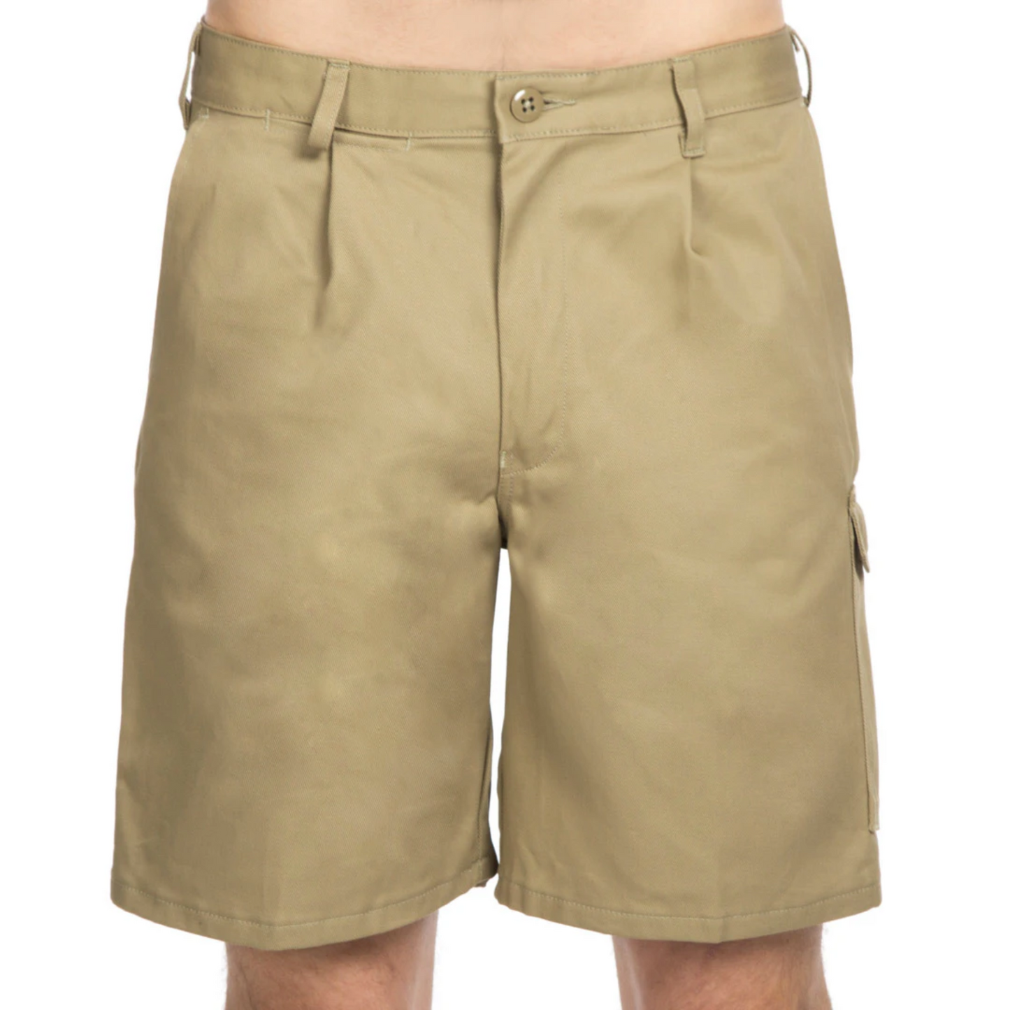 Hard Yakka Men's Foundations Tradesman Cotton Drill Long Leg Short - Khaki