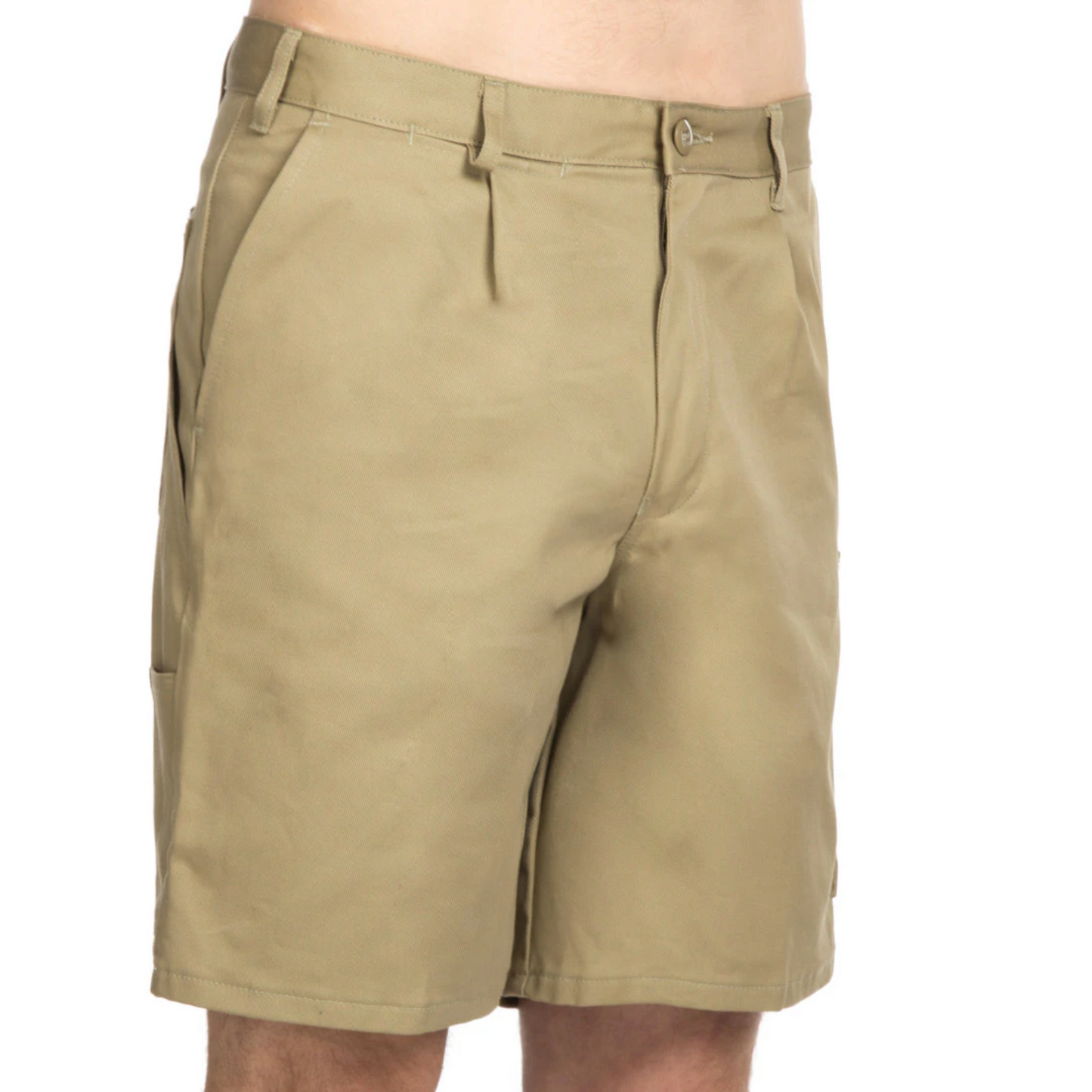 Hard Yakka Men's Foundations Tradesman Cotton Drill Long Leg Short - Khaki