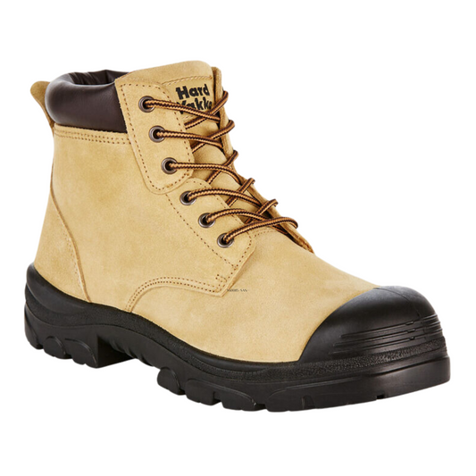 Hard Yakka Men's Gravel Lace Up Steel Toe Safety Boot - Sand
