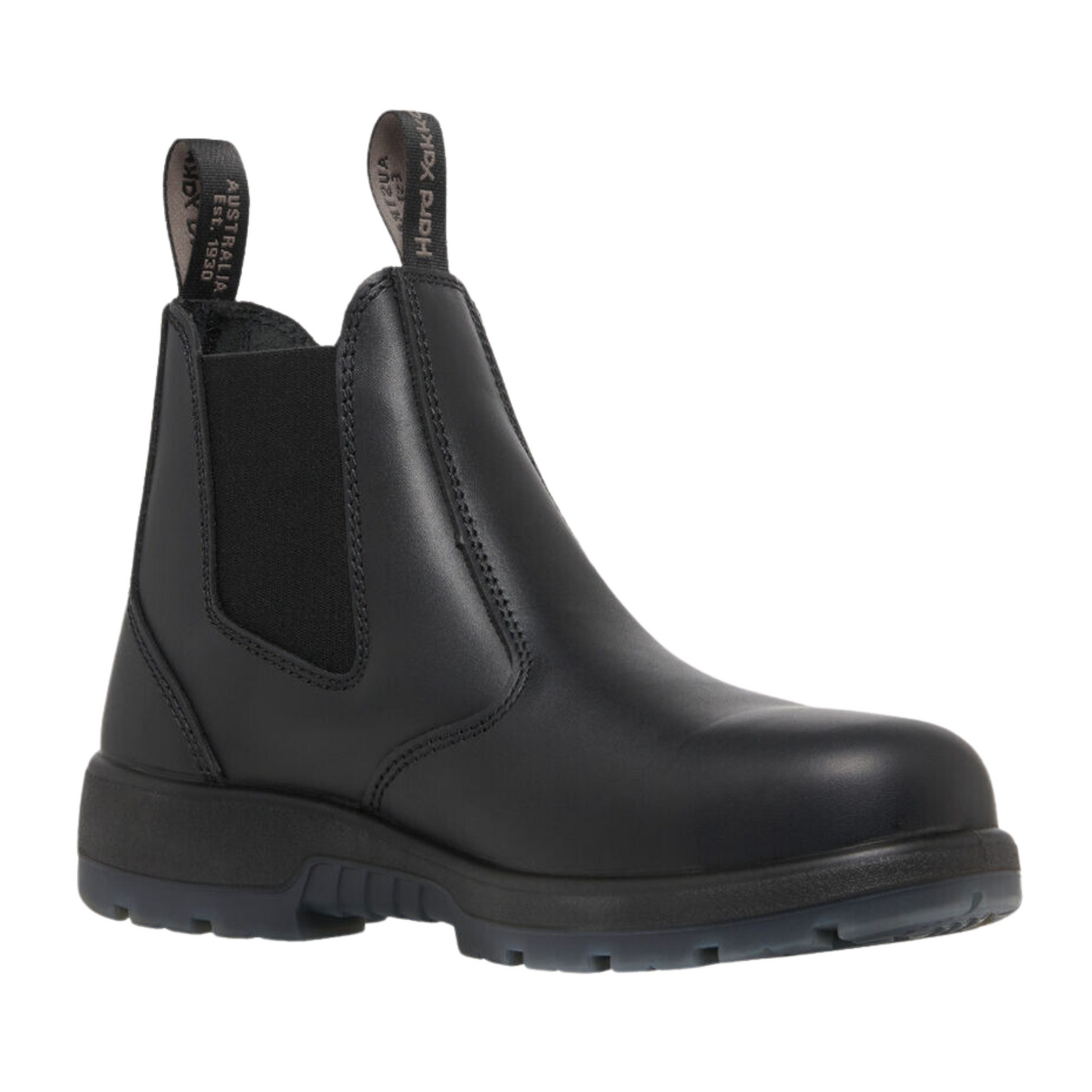 Hard Yakka Men's Outback Pull On Steel Toe PR Safety Boot - Black