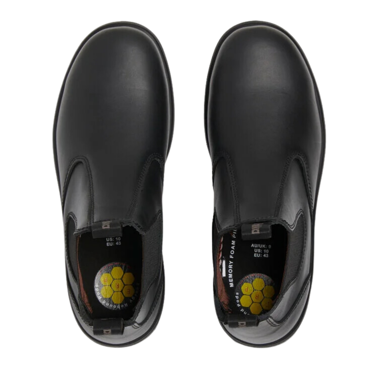 Hard Yakka Men's Outback Pull On Steel Toe PR Safety Boot - Black