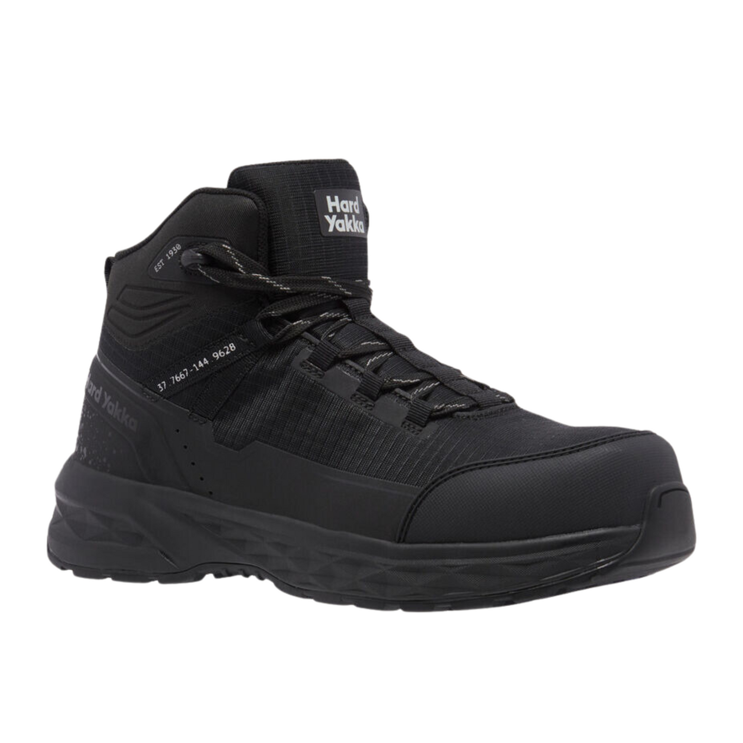 Hard Yakka Men's X Range Mid Composite Toe Saftey Boot - Black