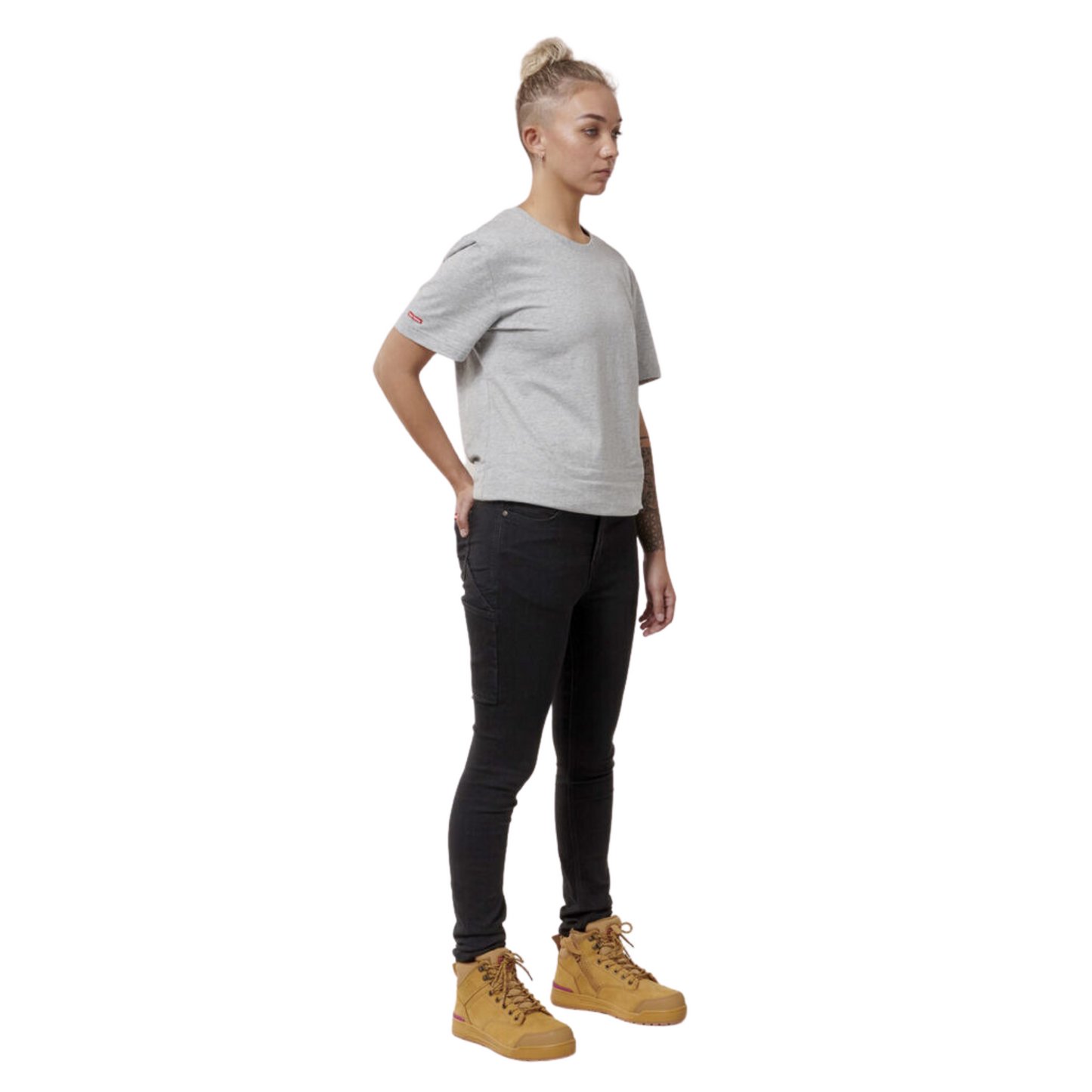 Hard Yakka Women's High Waisted Slim Fit Jegging - Black