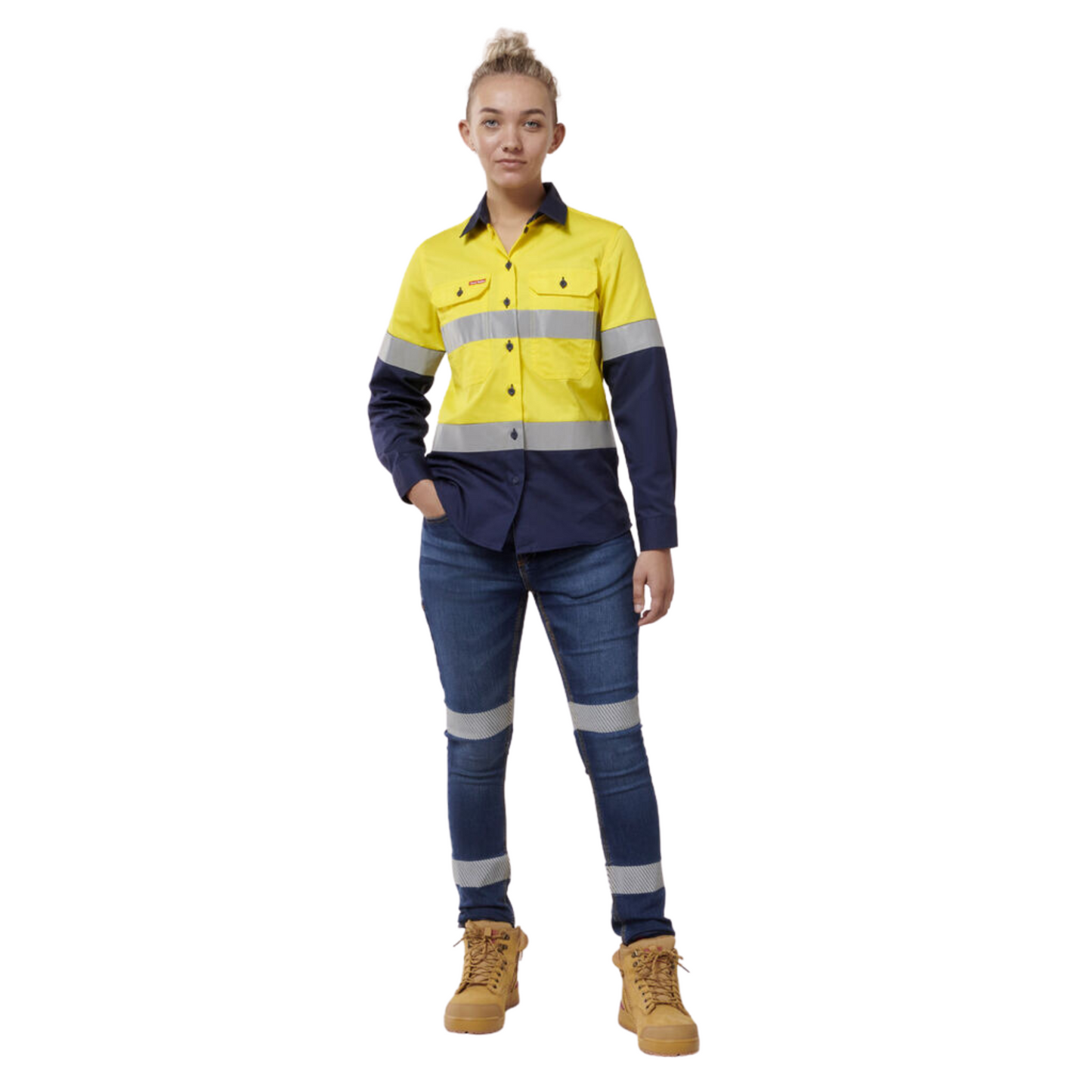 Hard Yakka Women's Taped Jegging - Indigo