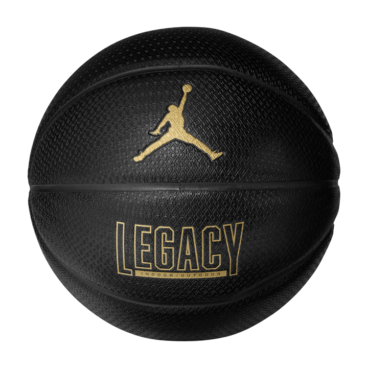 Jordan Legacy Size 7 Basketball - Black/Black/Metallic Gold