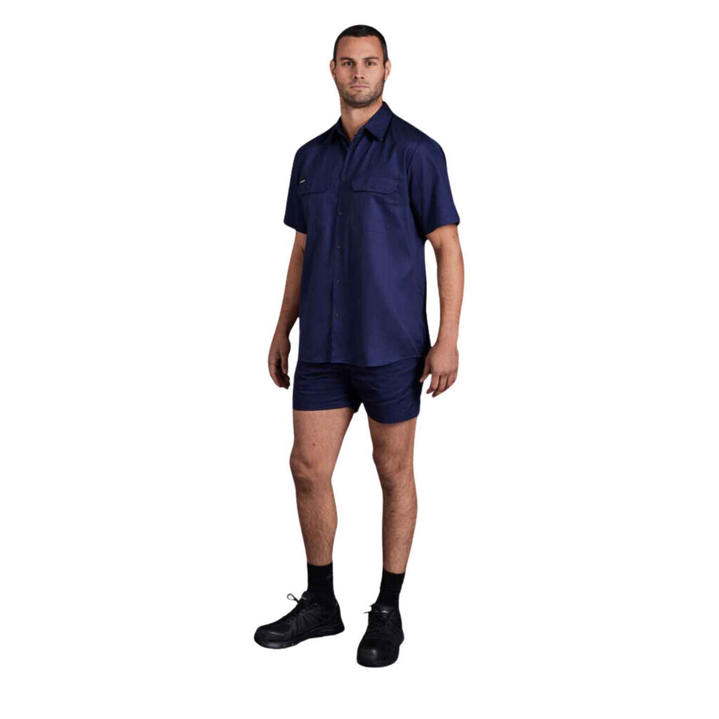 KingGee Men's Originals Side Tab Cotton Drill Work Shorts - Navy