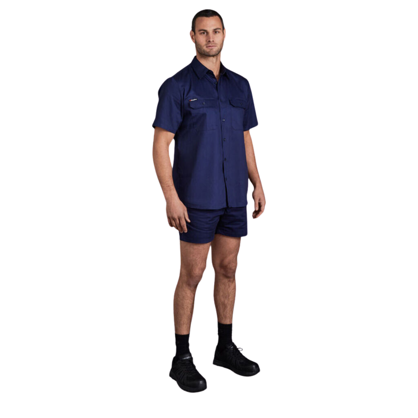 KingGee Men's Originals Side Tab Cotton Drill Work Shorts - Navy