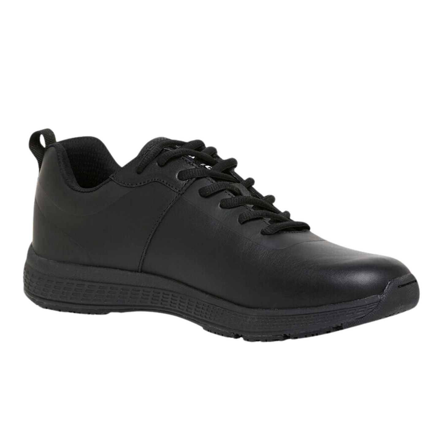 KingGee Men's Superlite Leather Lace Up Work Shoes - Black