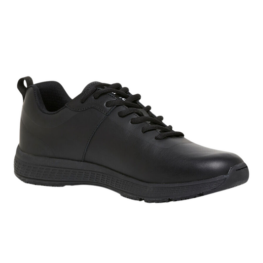KingGee Men's Superlite Leather Lace Up Work Shoes - Black