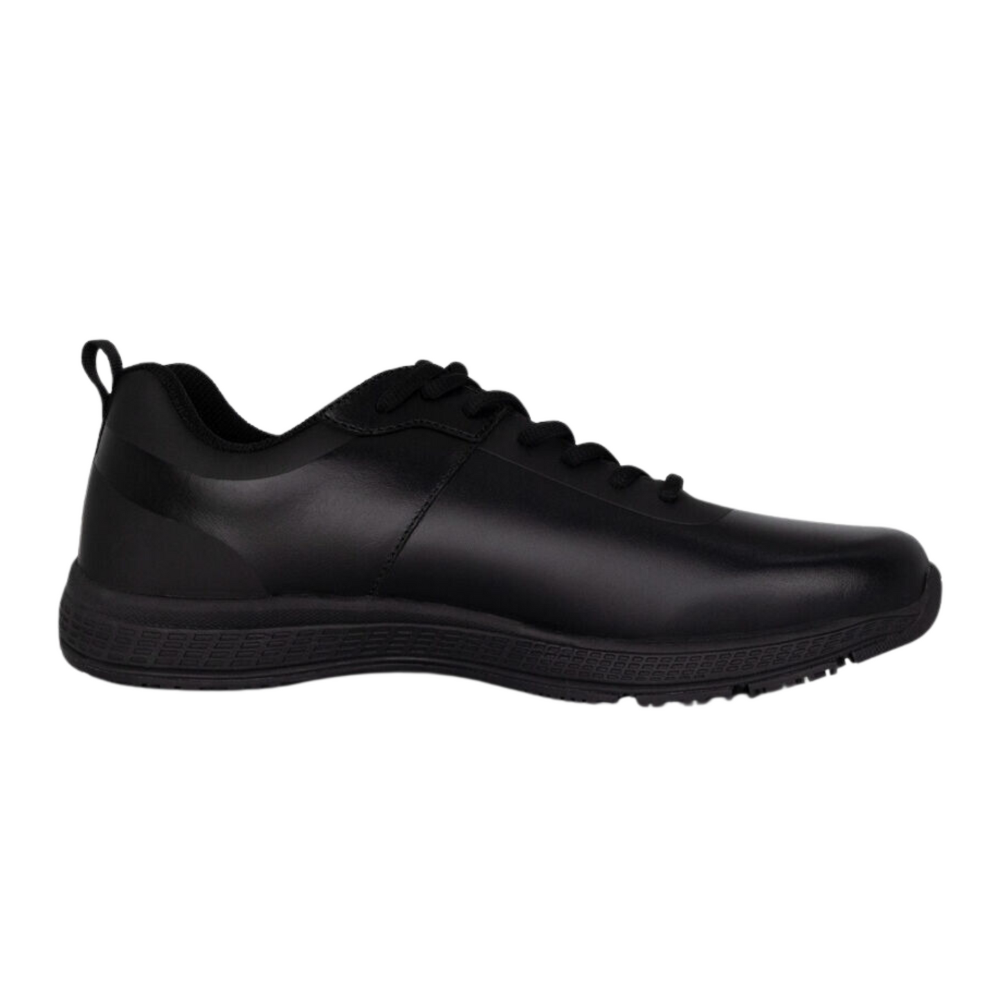 KingGee Men's Superlite Leather Lace Up Work Shoes - Black