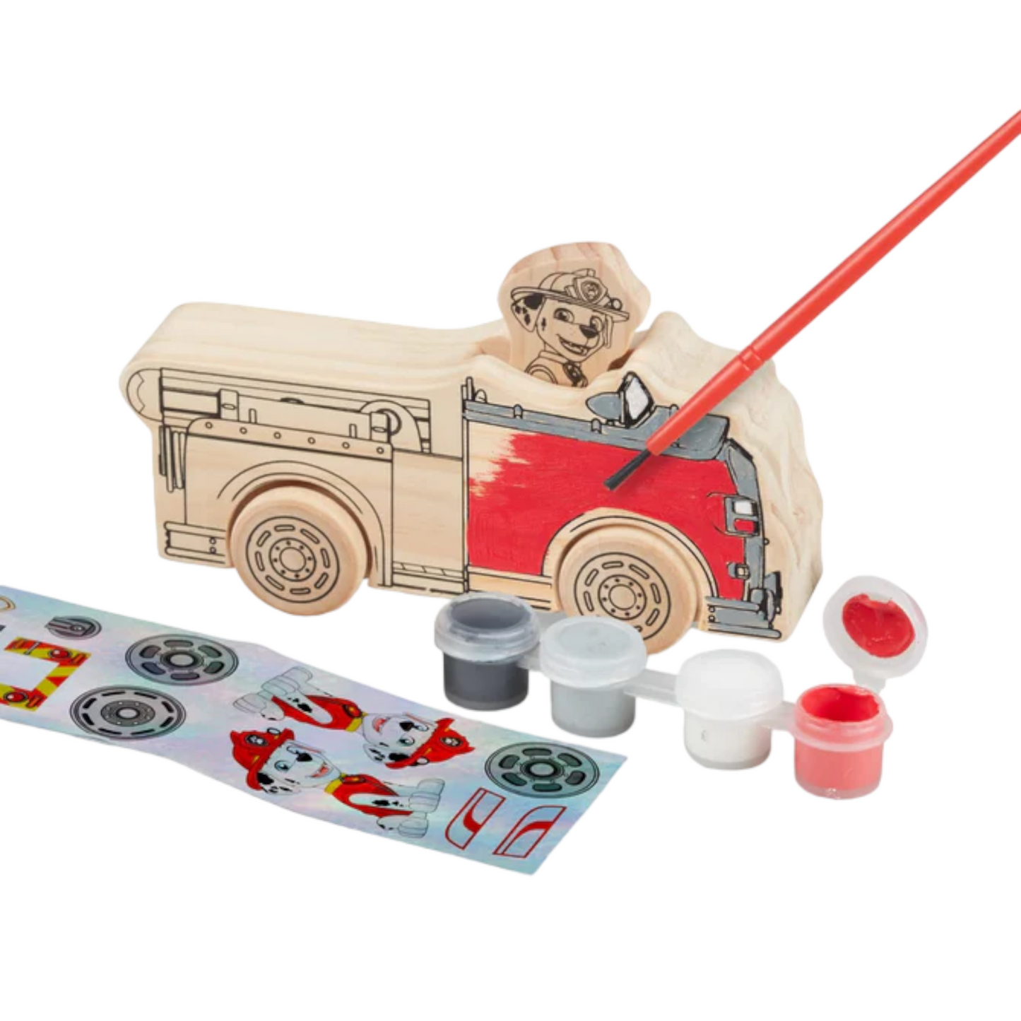 Melissa & Doug - Paw Patrol - DYO Wooden Vehicles Craft Kit