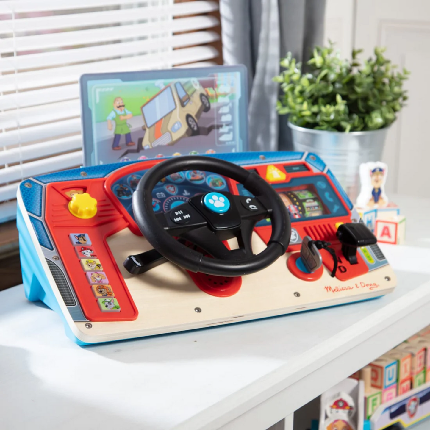 Melissa & Doug - Paw Patrol - Wooden Interactive Dashboard