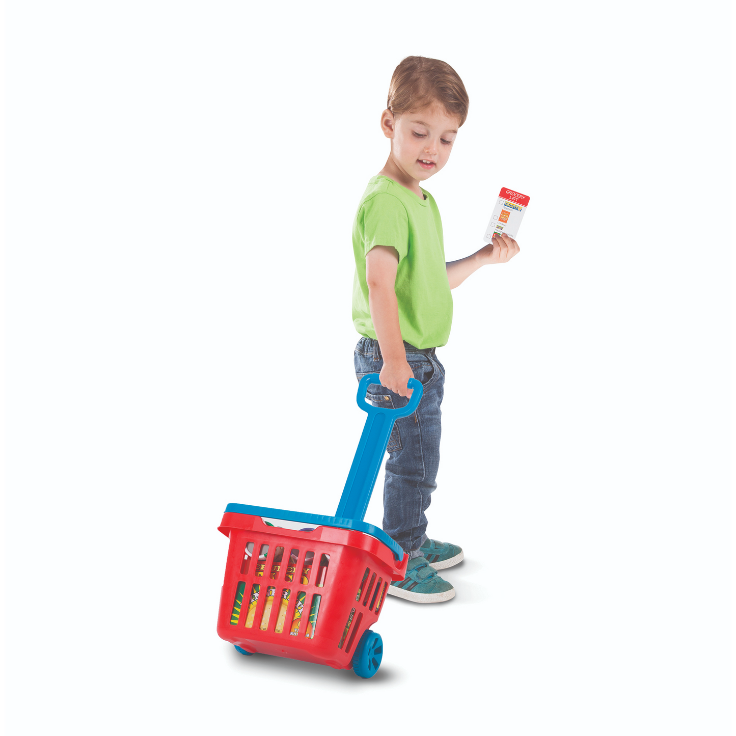 Melissa & Doug - Fill & Roll Grocery Basket Play Set