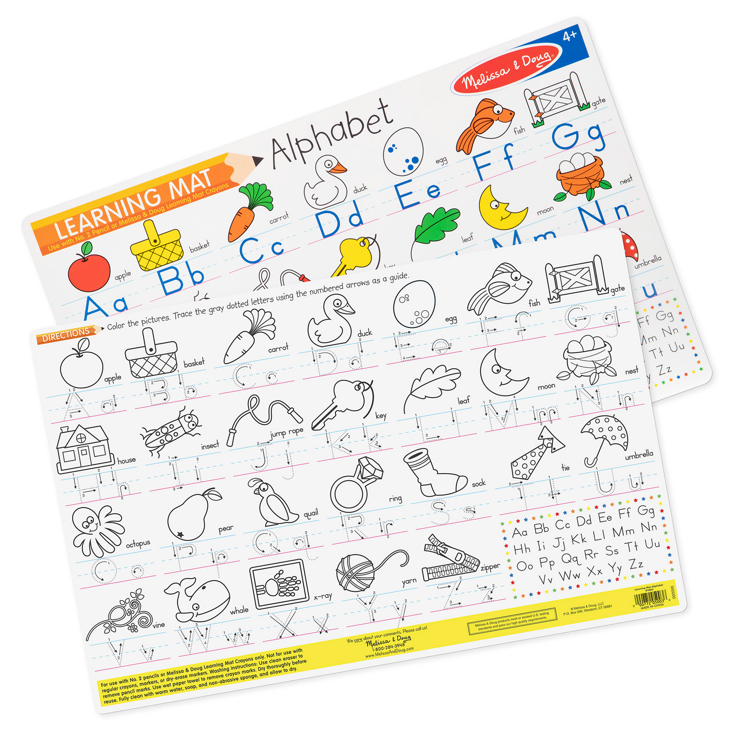 Melissa & Doug - Alphabet Write-A-Mat Bundle of 6