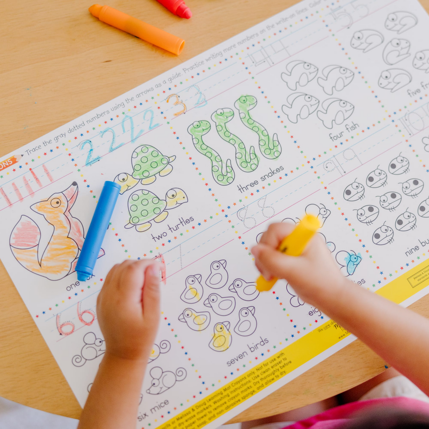 Melissa & Doug - Numbers 1-10 Write-A-Mat Bundle of 6