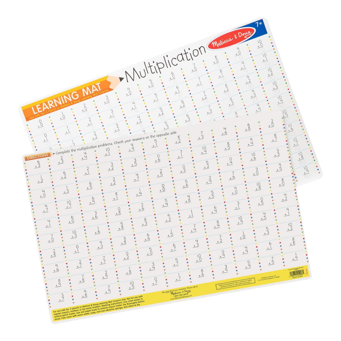 Melissa & Doug - Multiplication Write-A-Mat Bundle of 6