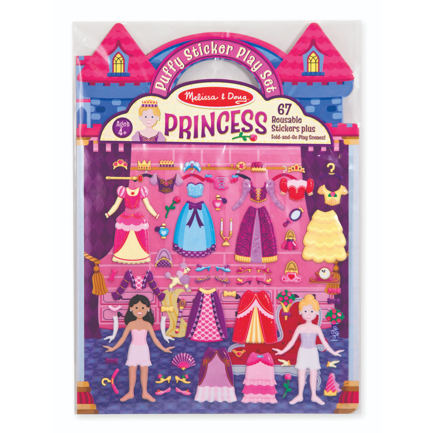 Melissa & Doug - Reusable Puffy Sticker Play Set - Princess