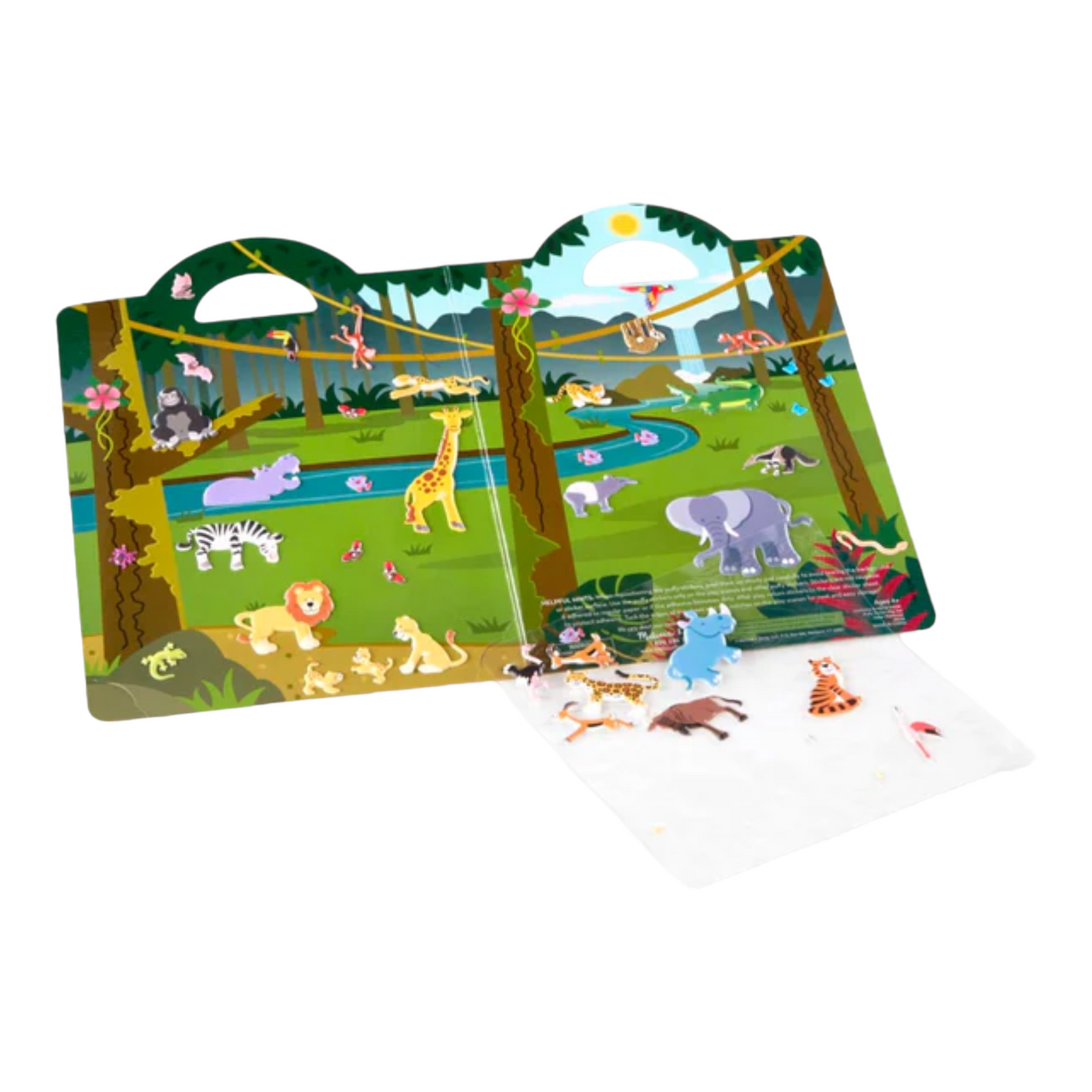 Melissa & Doug - Reusable Puffy Sticker Play Set - Safari