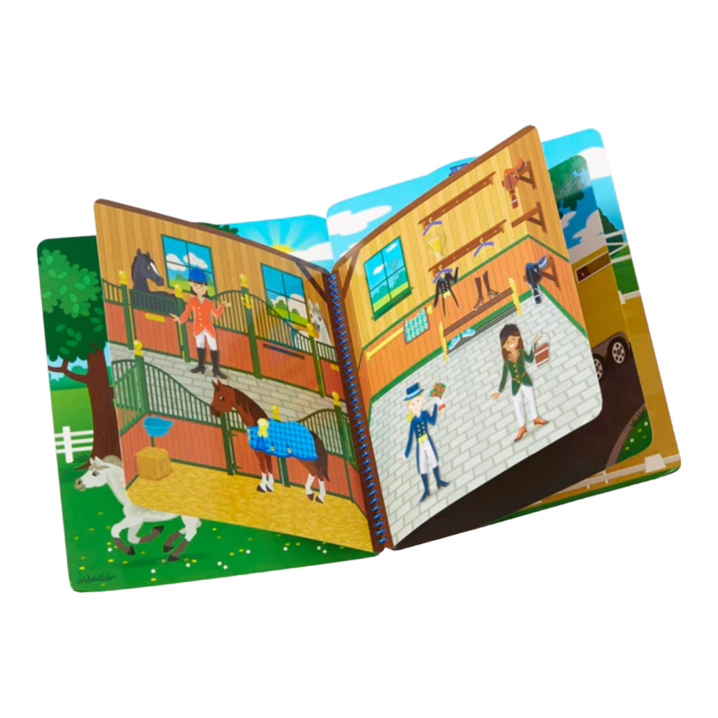 Melissa & Doug - Reusable Puffy Sticker Deluxe - Horse Scene