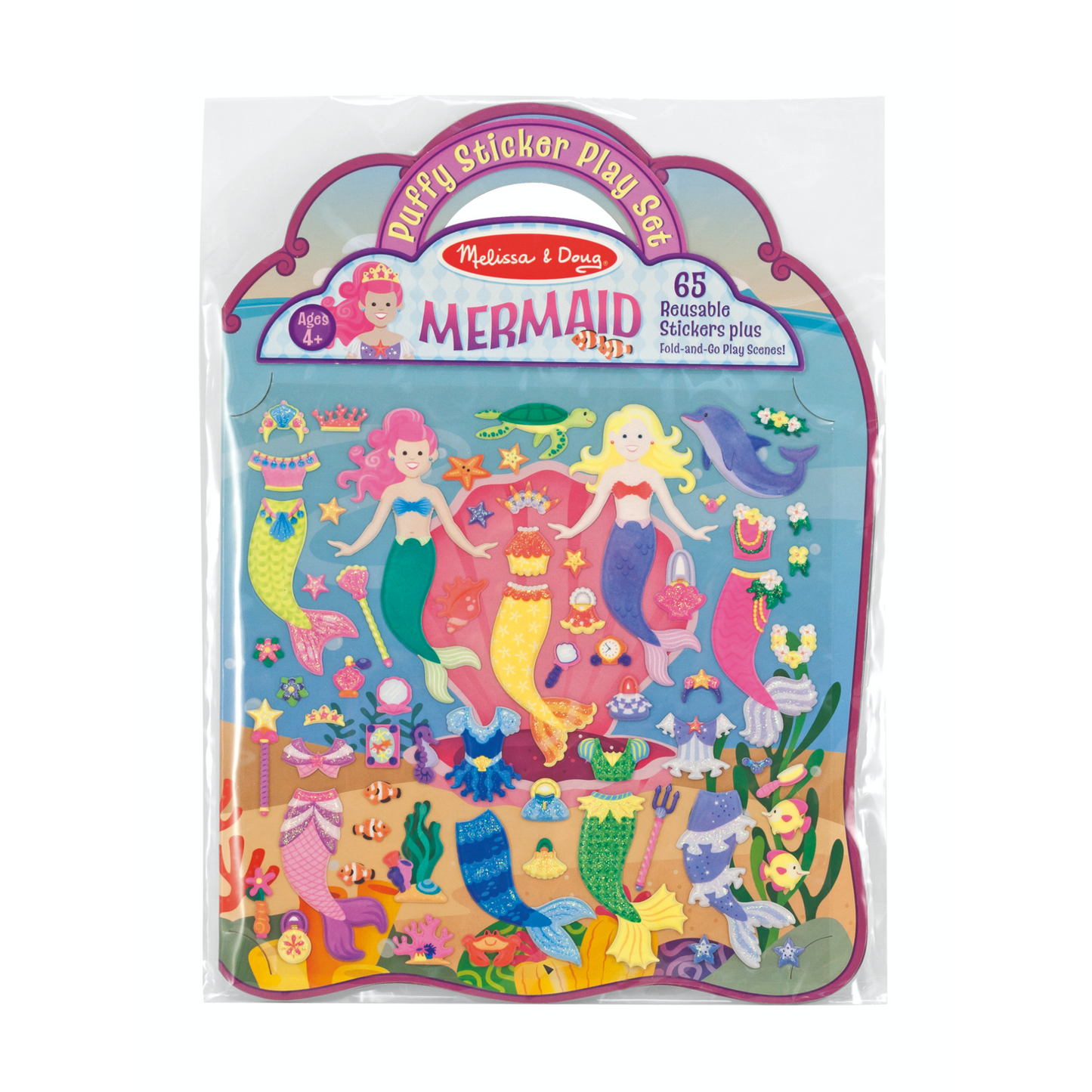 Melissa & Doug - Reusable Puffy Sticker Play Set - Mermaid