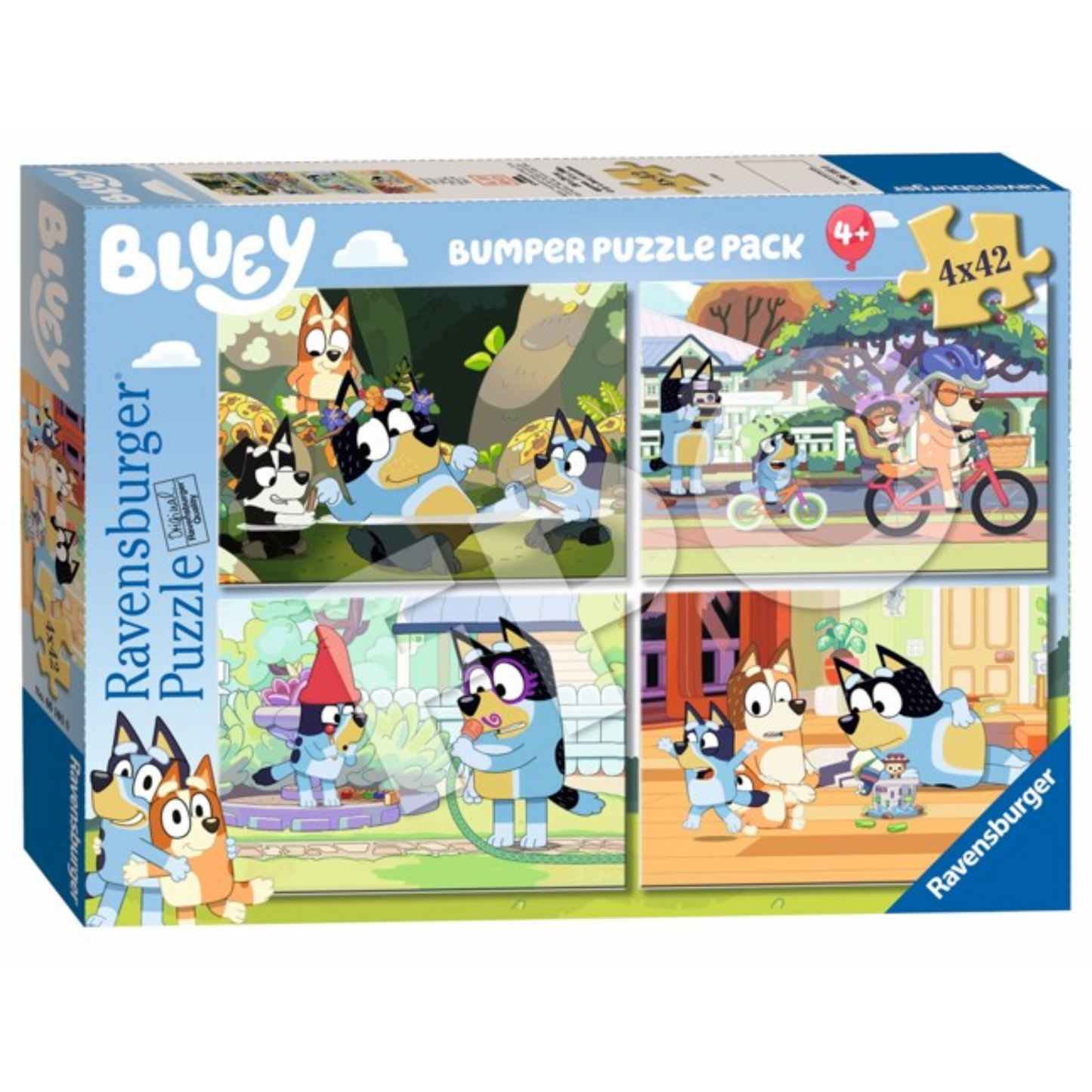 Ravensburger - Bluey Gotta Be Done! Puzzle 4x42pc