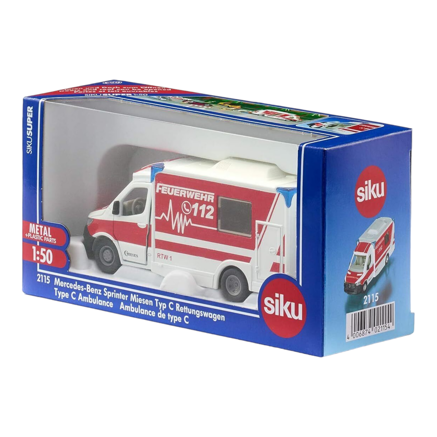 Siku - Mercedes-Benz Sprinter Miesen Ambulance 1:50