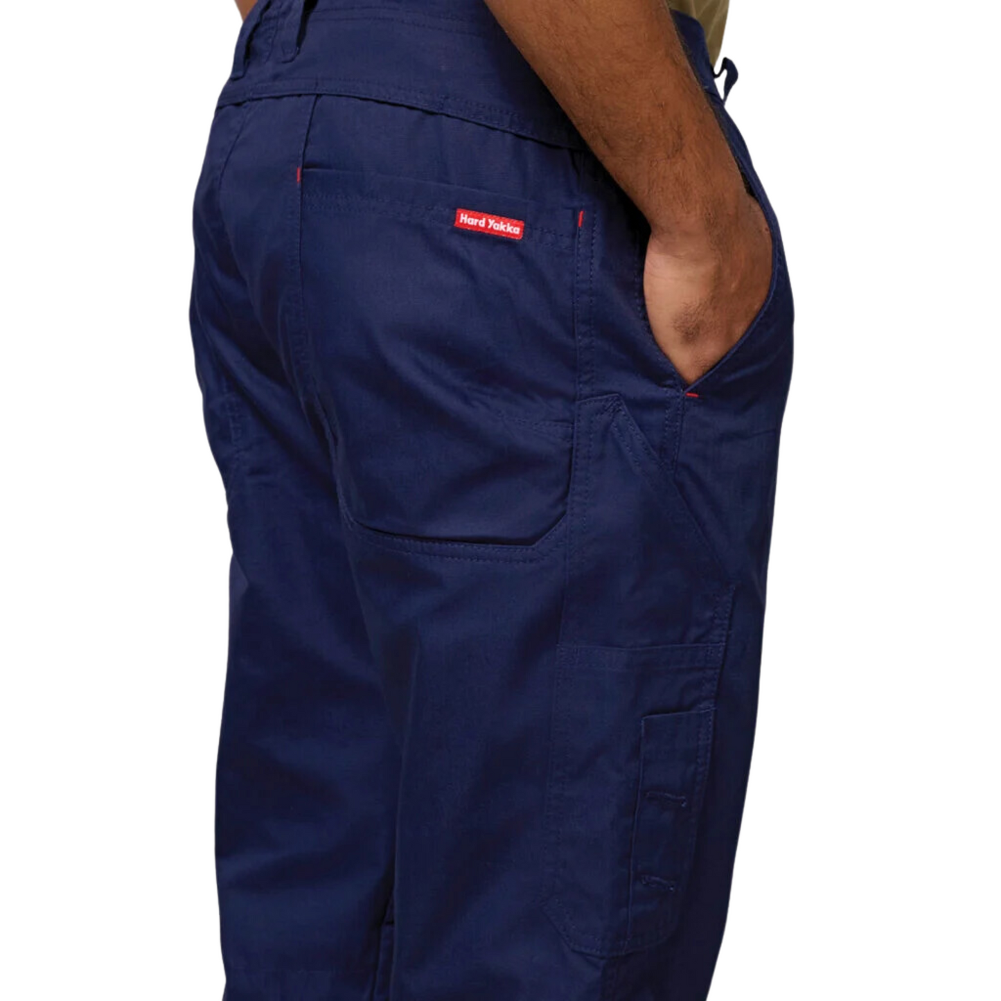 Hard Yakka Men's Core Vented Cotton Work Cargo Pant - Navy