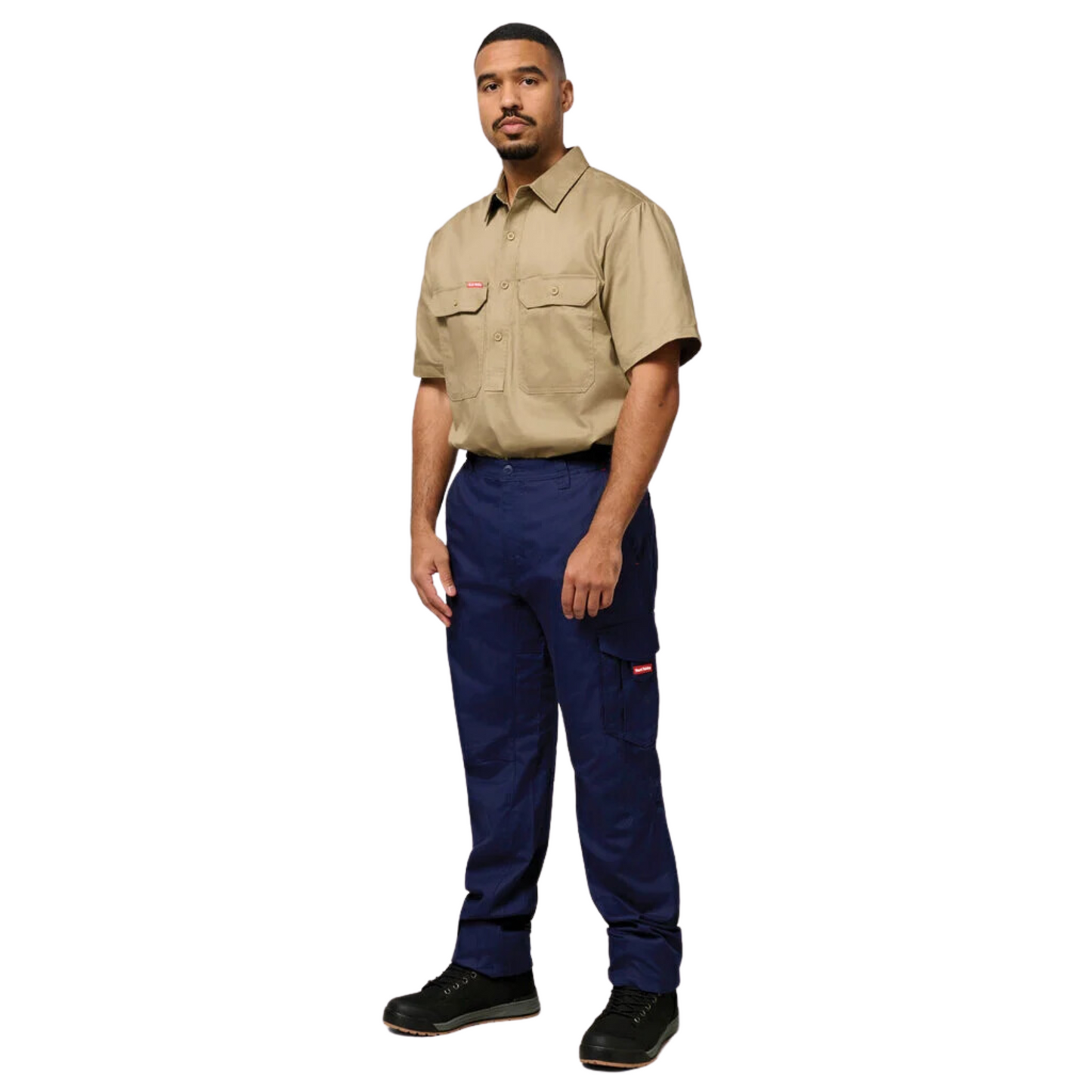 Hard Yakka Men's Core Vented Cotton Work Cargo Pant - Navy