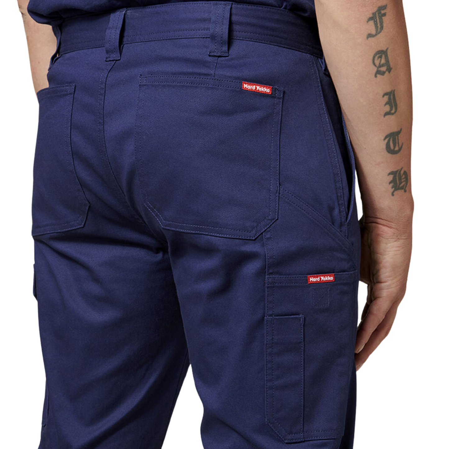 Hard Yakka Men's Stretch Cuff Cargo Pant - Navy