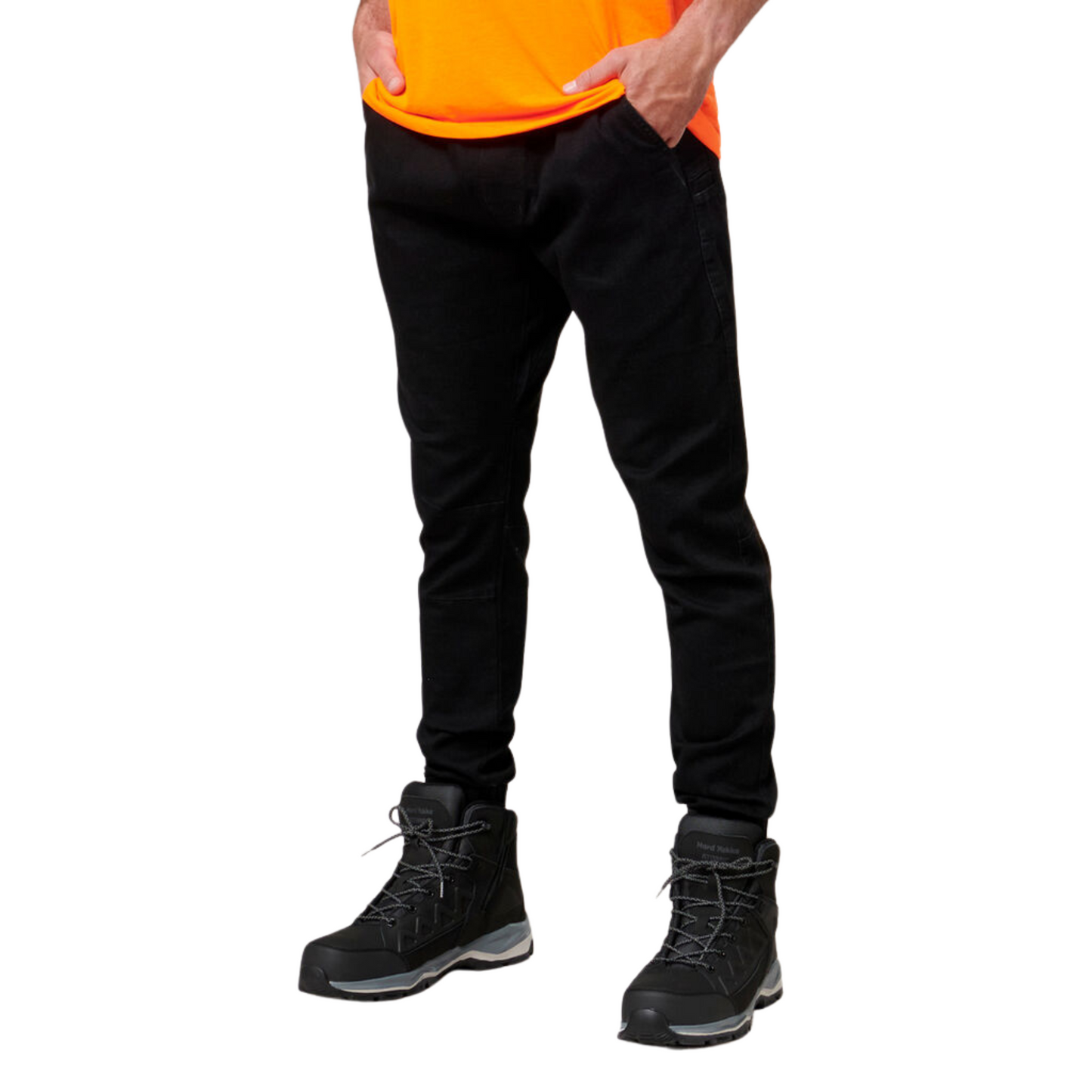 Hard Yakka Men's Active Denim Cuff Jogger - Black