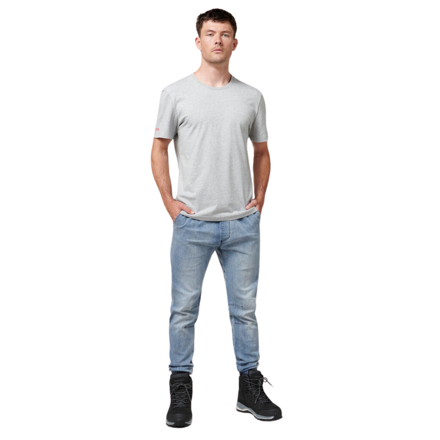 Hard Yakka Men's Active Denim Cuff Jogger - Stonewash