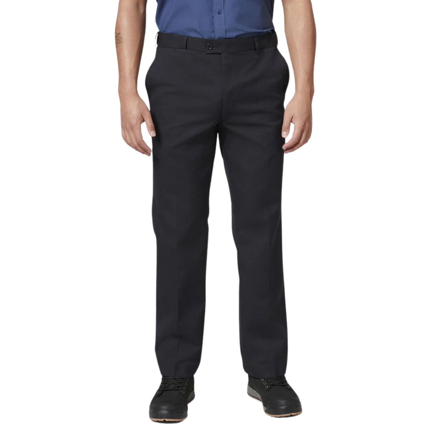 Hard Yakka Men's Core Permanent Press Plain Front Pant - Midnight (Dark Navy)