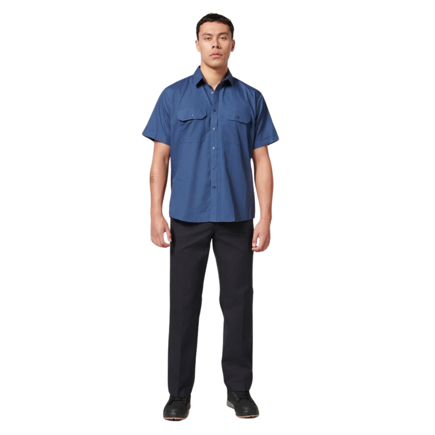 Hard Yakka Men's Core Permanent Press Plain Front Pant - Midnight (Dark Navy)