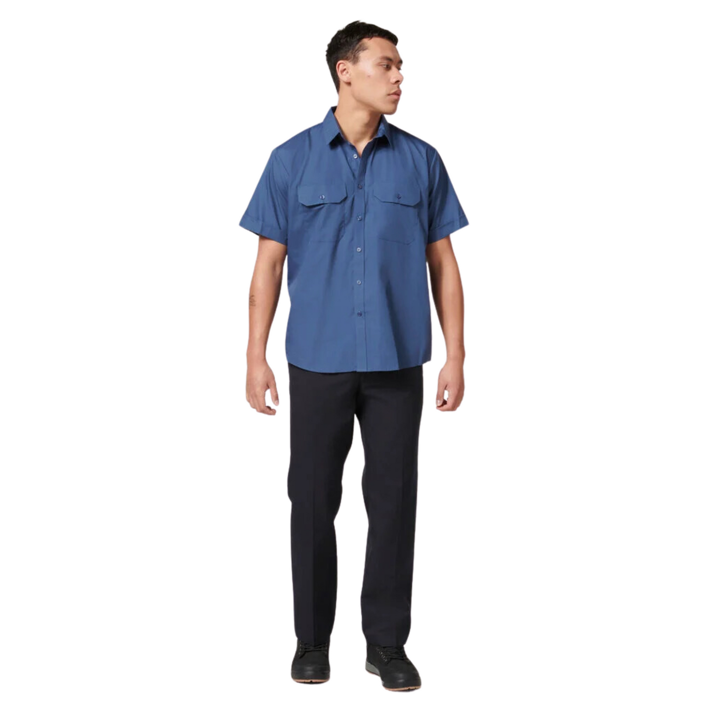 Hard Yakka Men's Core Permanent Press Plain Front Pant - Midnight (Dark Navy)