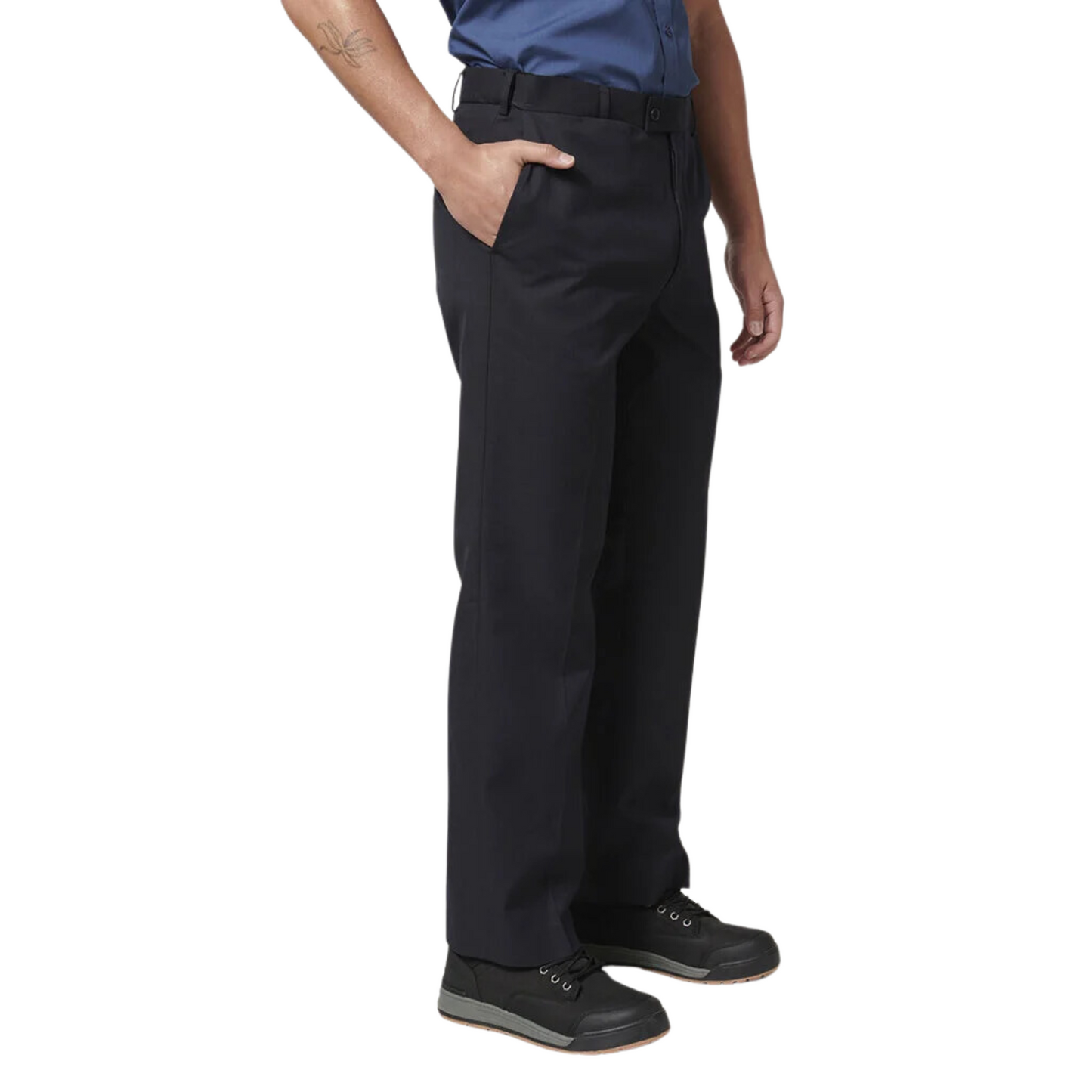 Hard Yakka Men's Core Permanent Press Plain Front Pant - Midnight (Dark Navy)