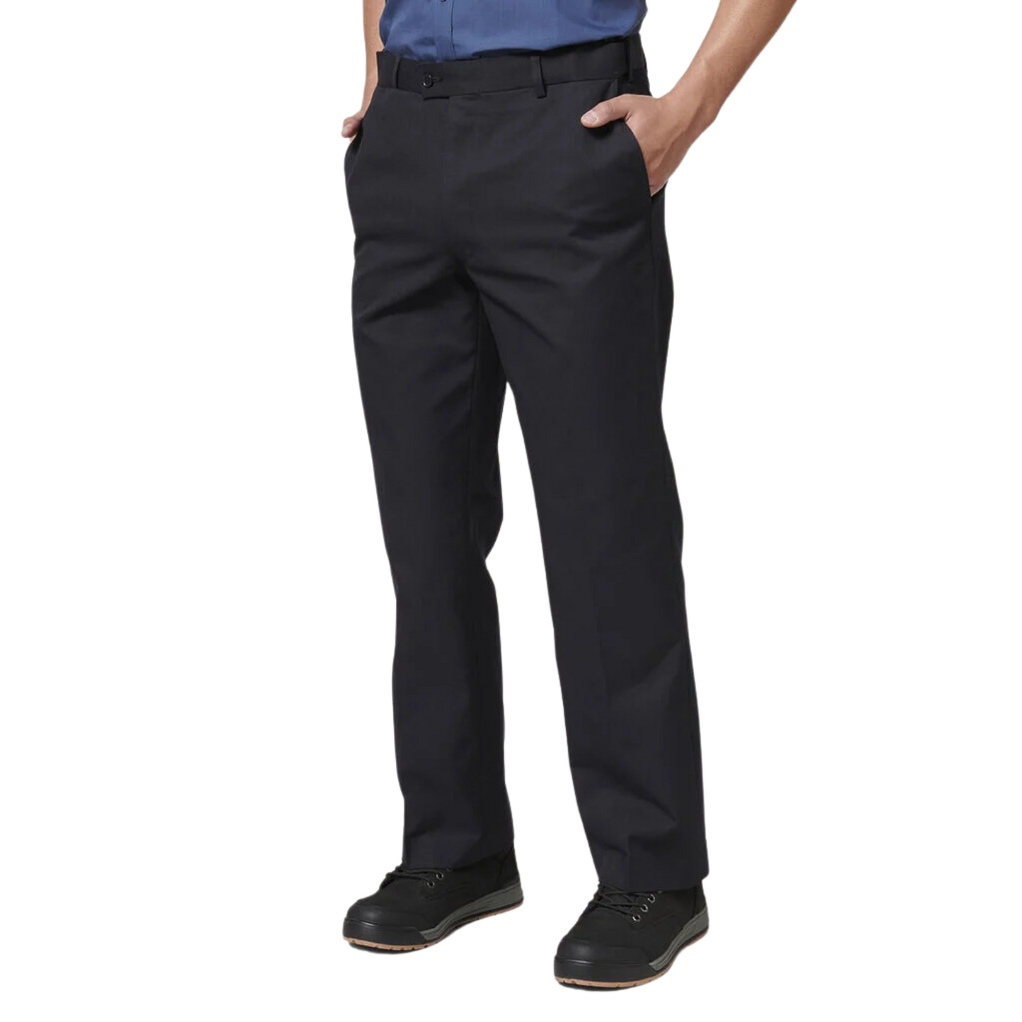 Hard Yakka Men's Core Permanent Press Plain Front Pant - Midnight (Dark Navy)