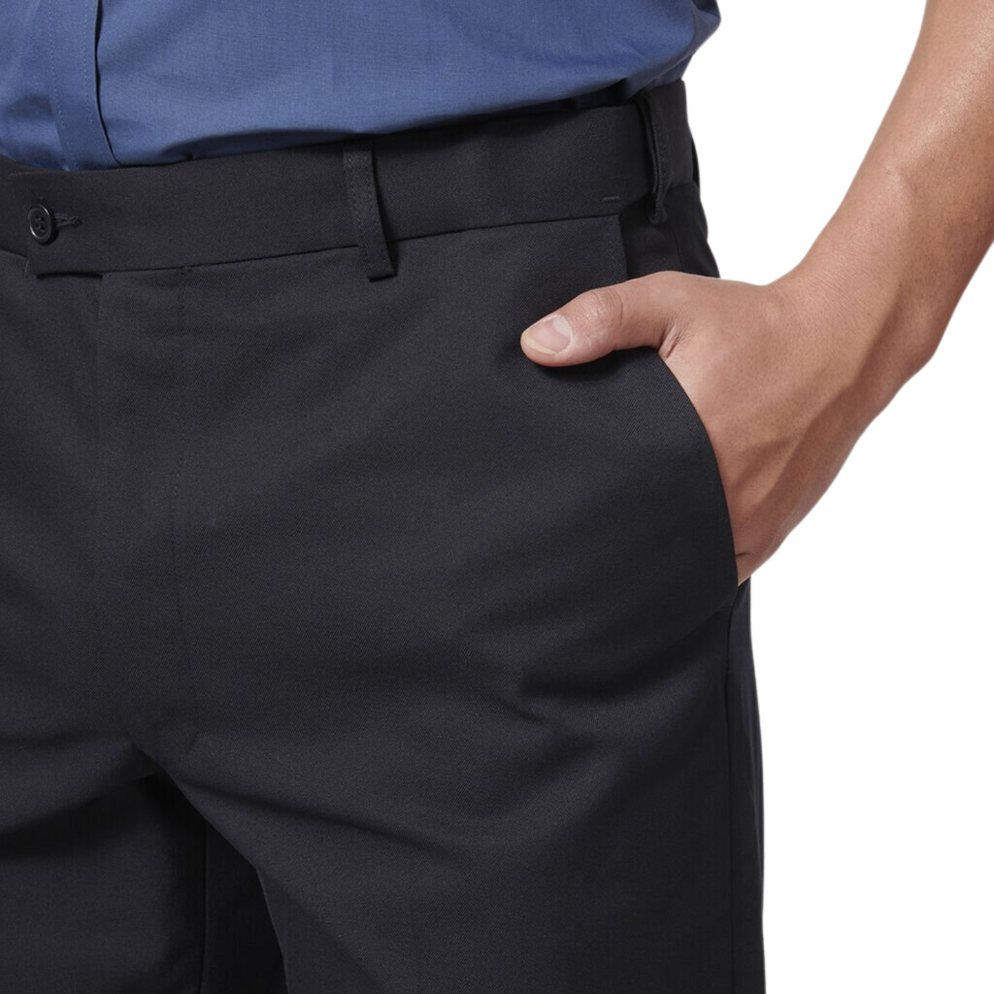 Hard Yakka Men's Core Permanent Press Plain Front Pant - Midnight (Dark Navy)