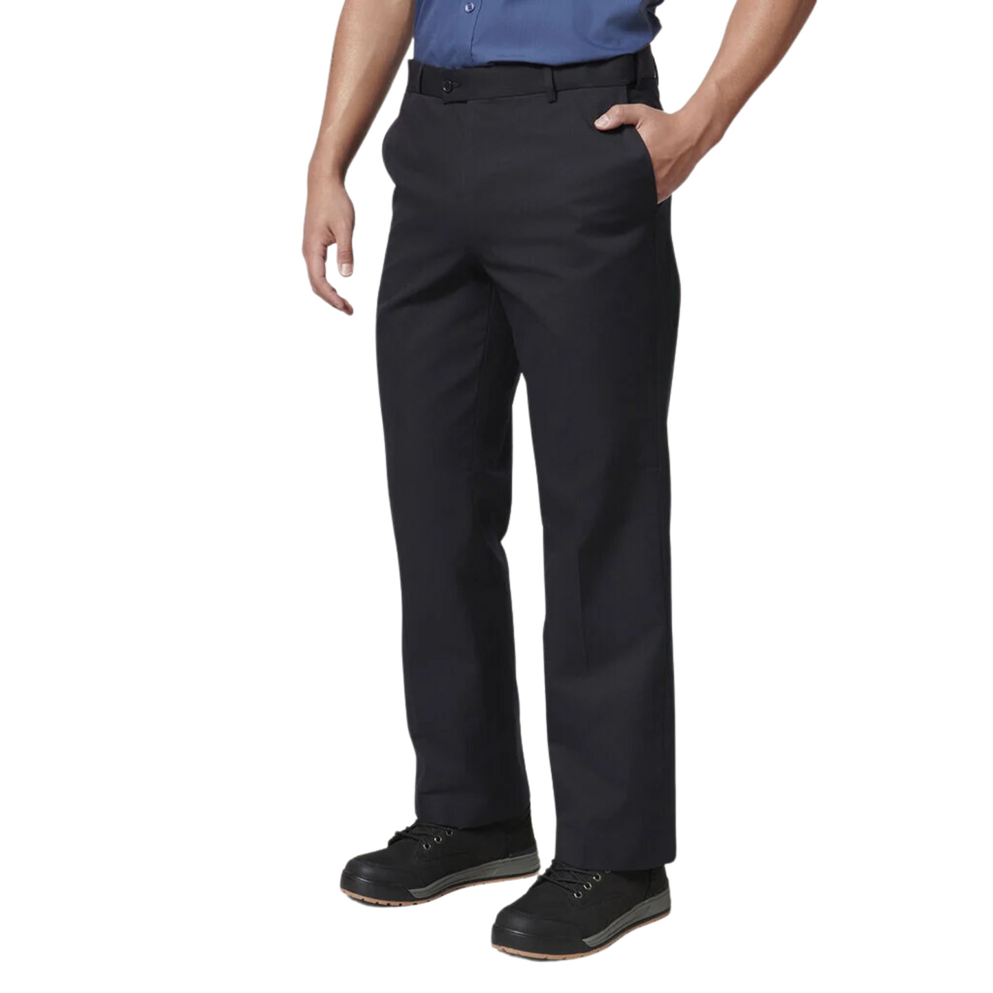 Hard Yakka Men's Core Permanent Press Plain Front Pant - Midnight (Dark Navy)